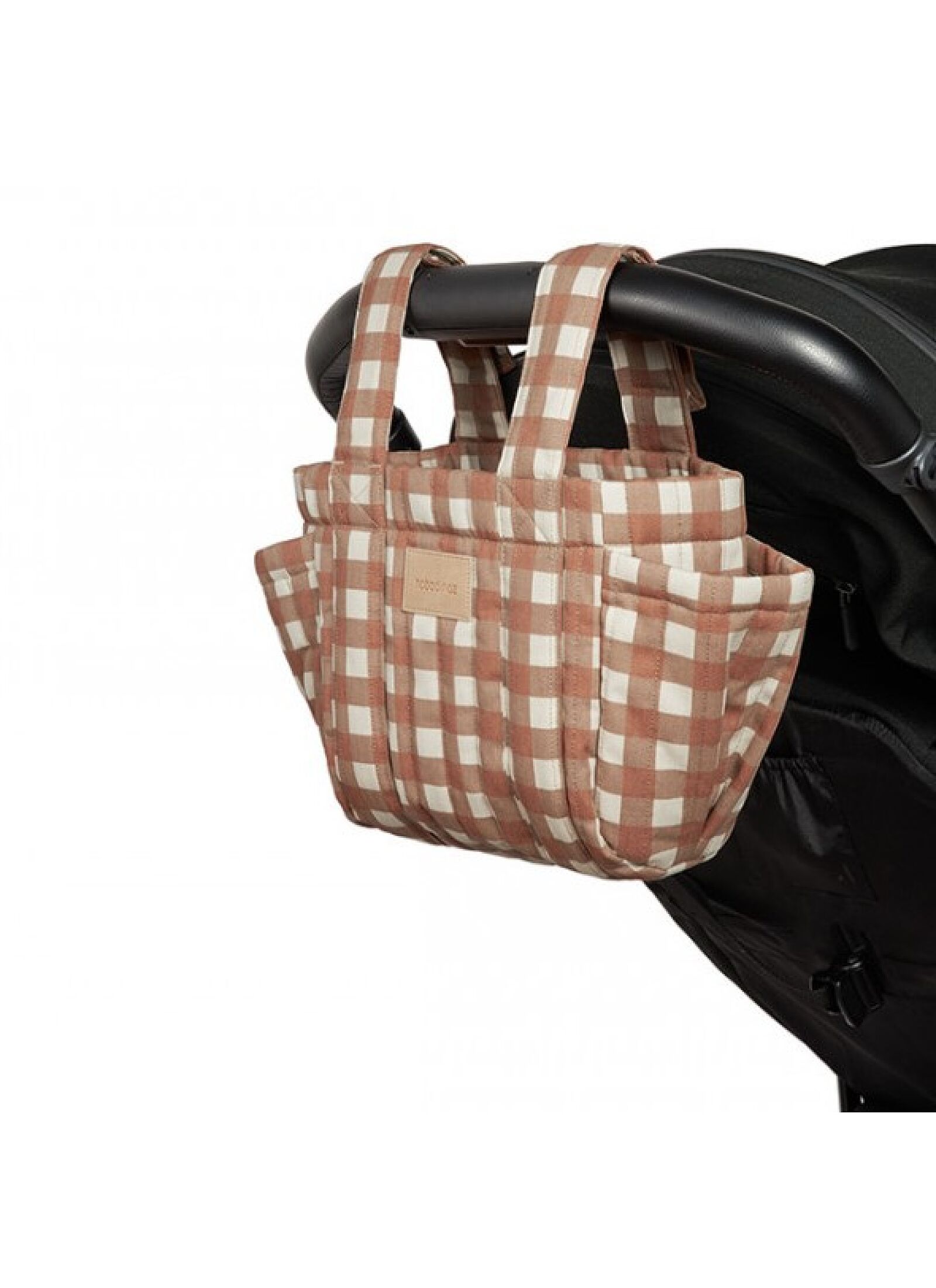 STROLLER ORGANIZER HYDE PARK TERRACOTTA CHECKS