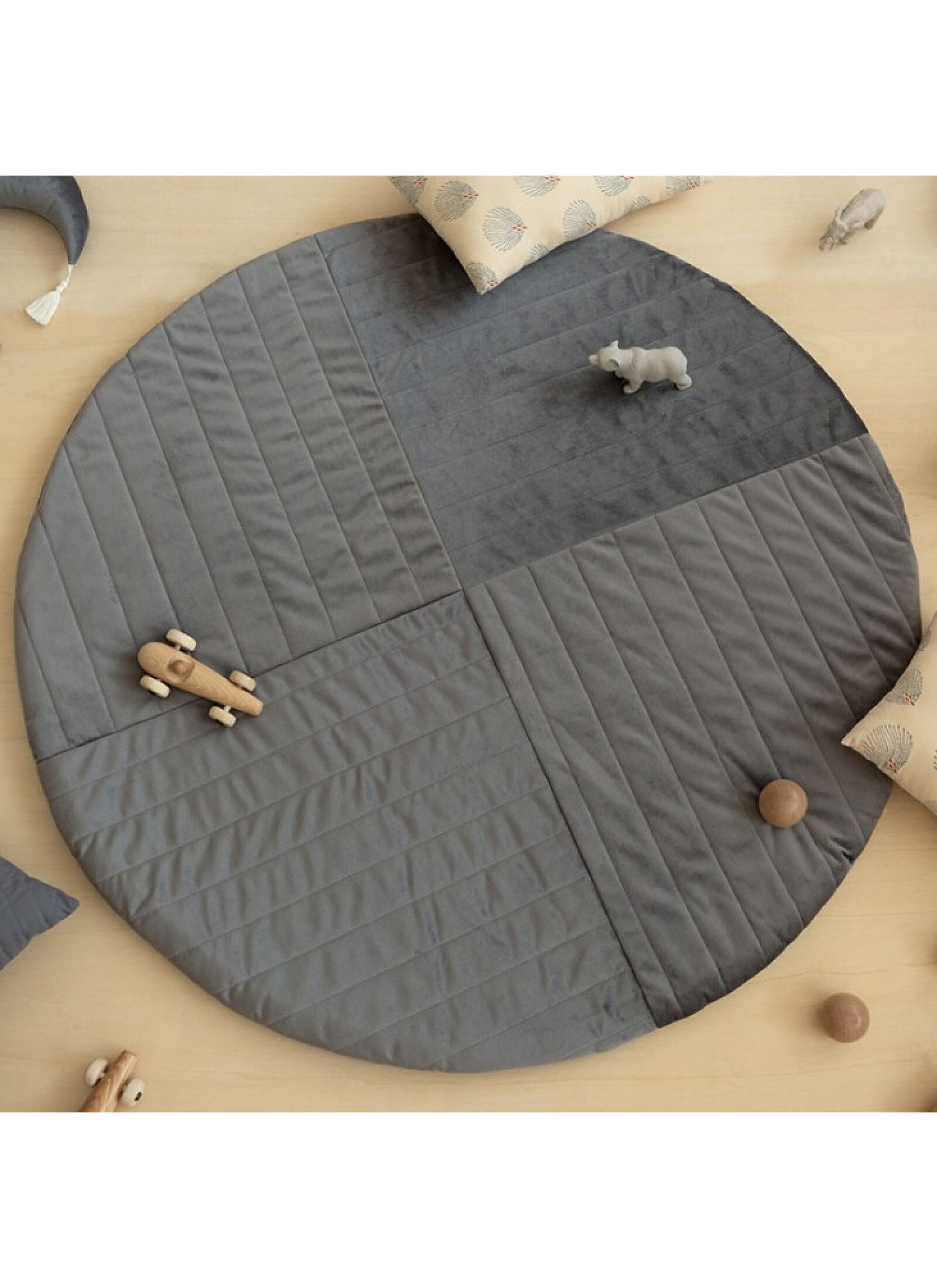 PLAY MAT KILIMANJARO VELVET SLATE GREY