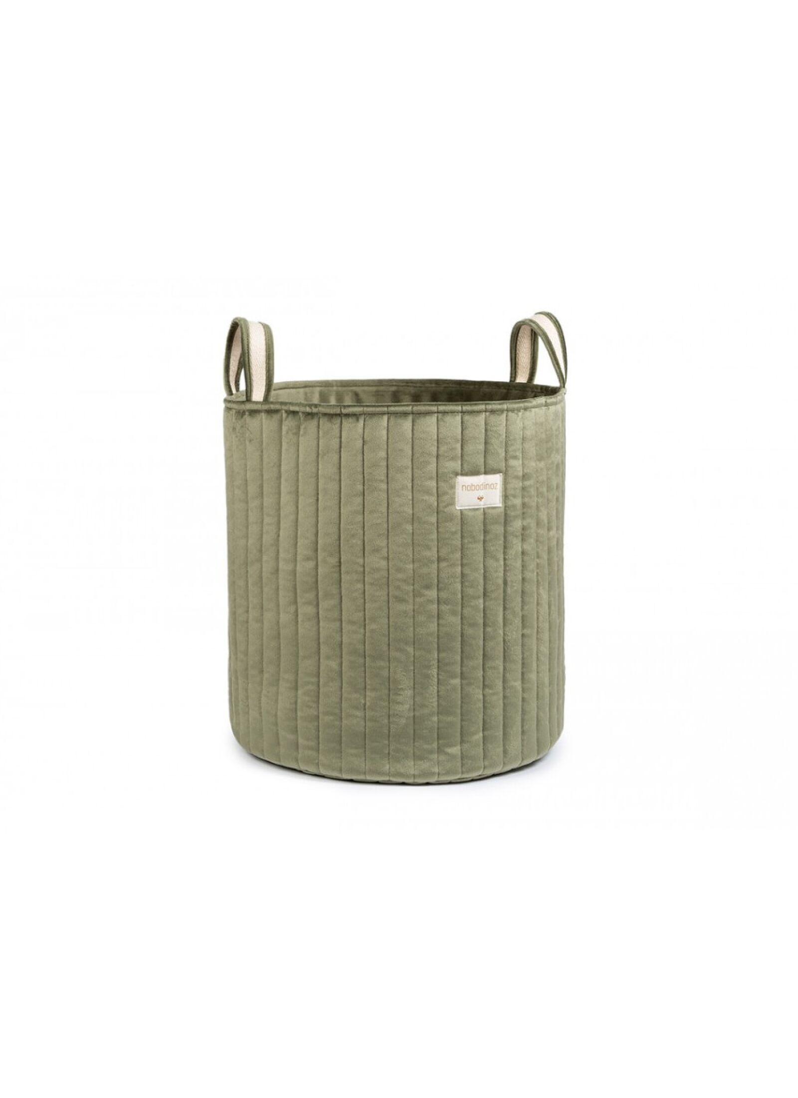 BASKET SAVANNA VELVET OLIVE GREEN