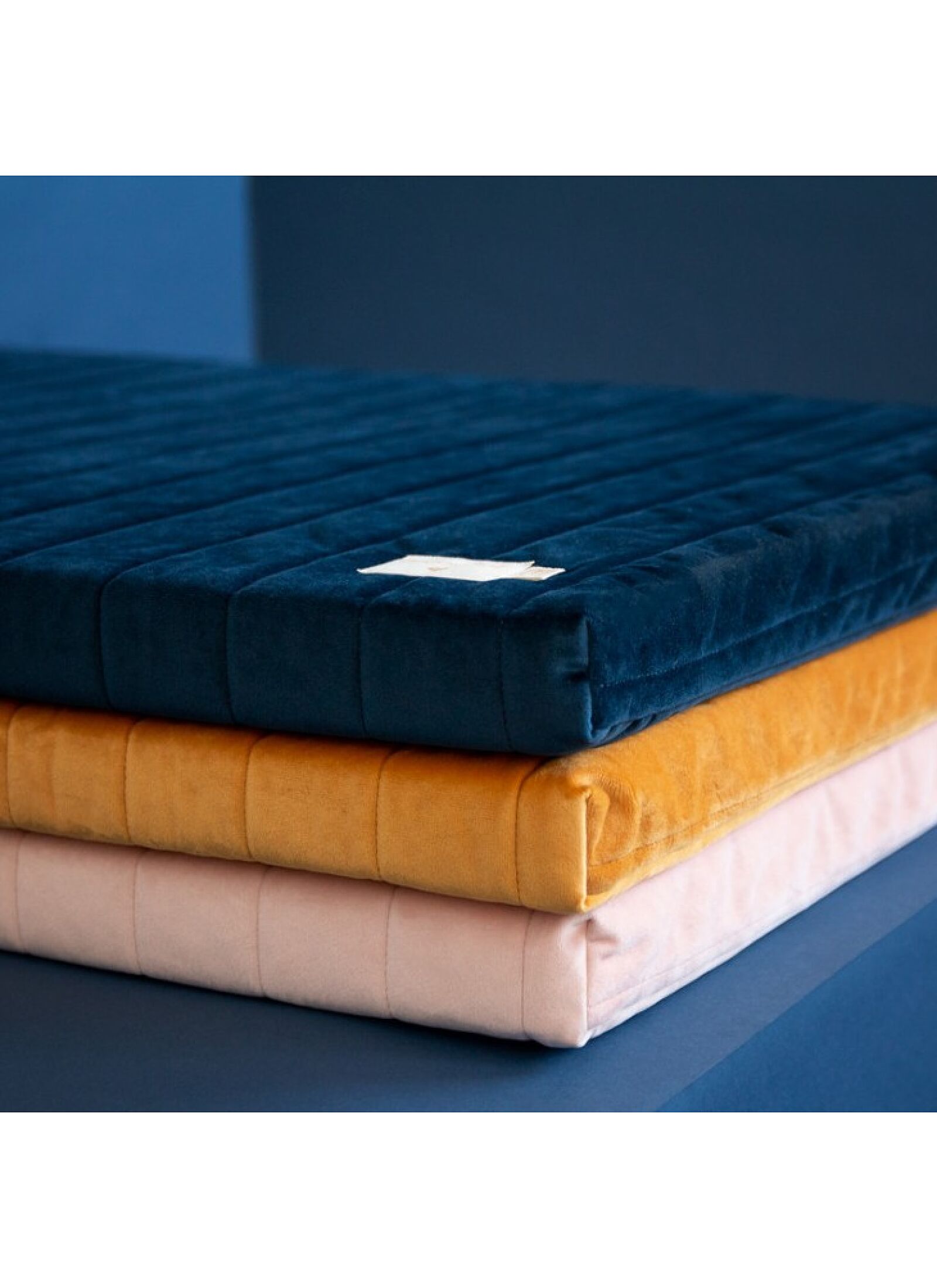 FLOOR MATTRESS ZANZIBAR VELVET NIGHT BLUE