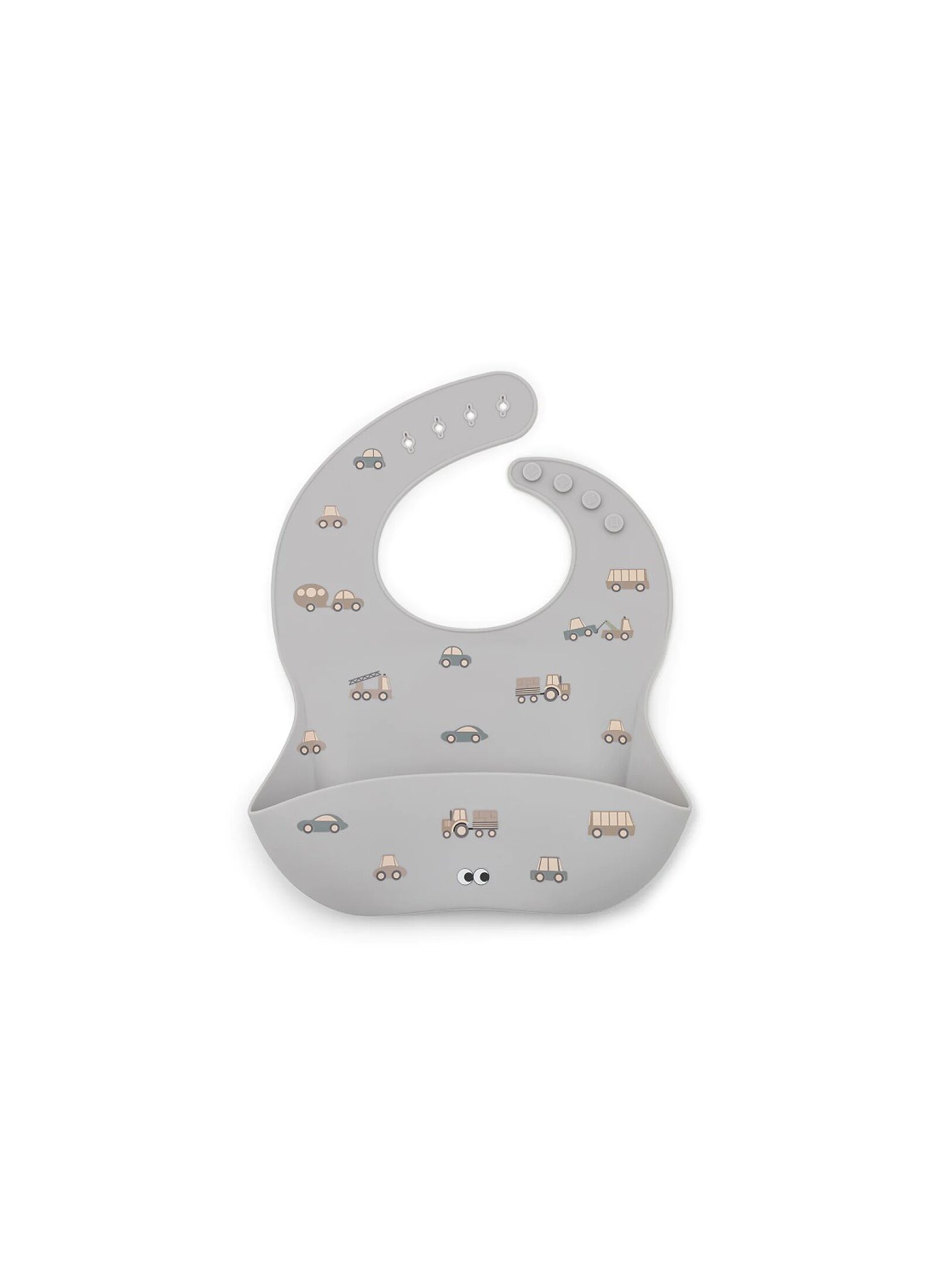 SILICONE BIB LITTLE WHEELS