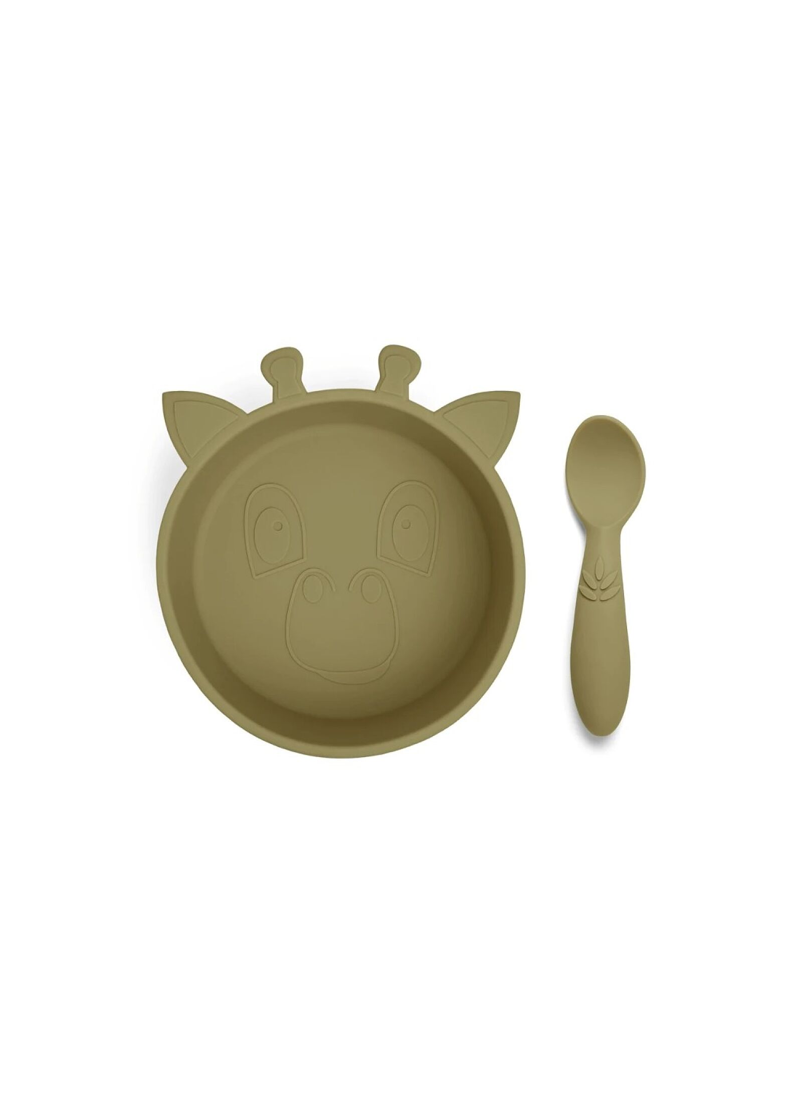 SILICONE DINNER SET ELIA OLIVE GREEN