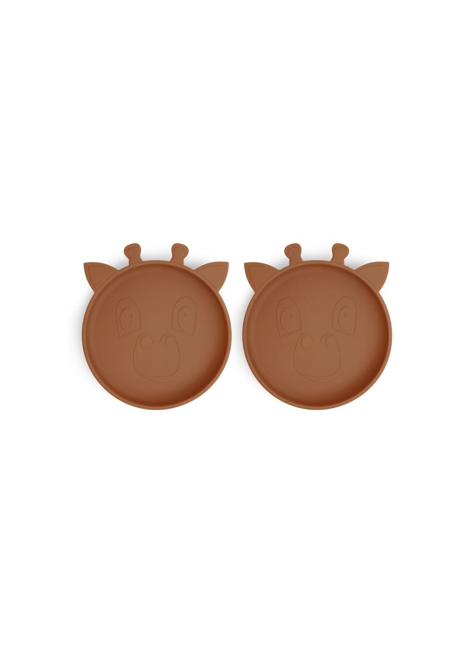 SILICONE PLATES AKILA GIRAFFE CARAMEL CAFE