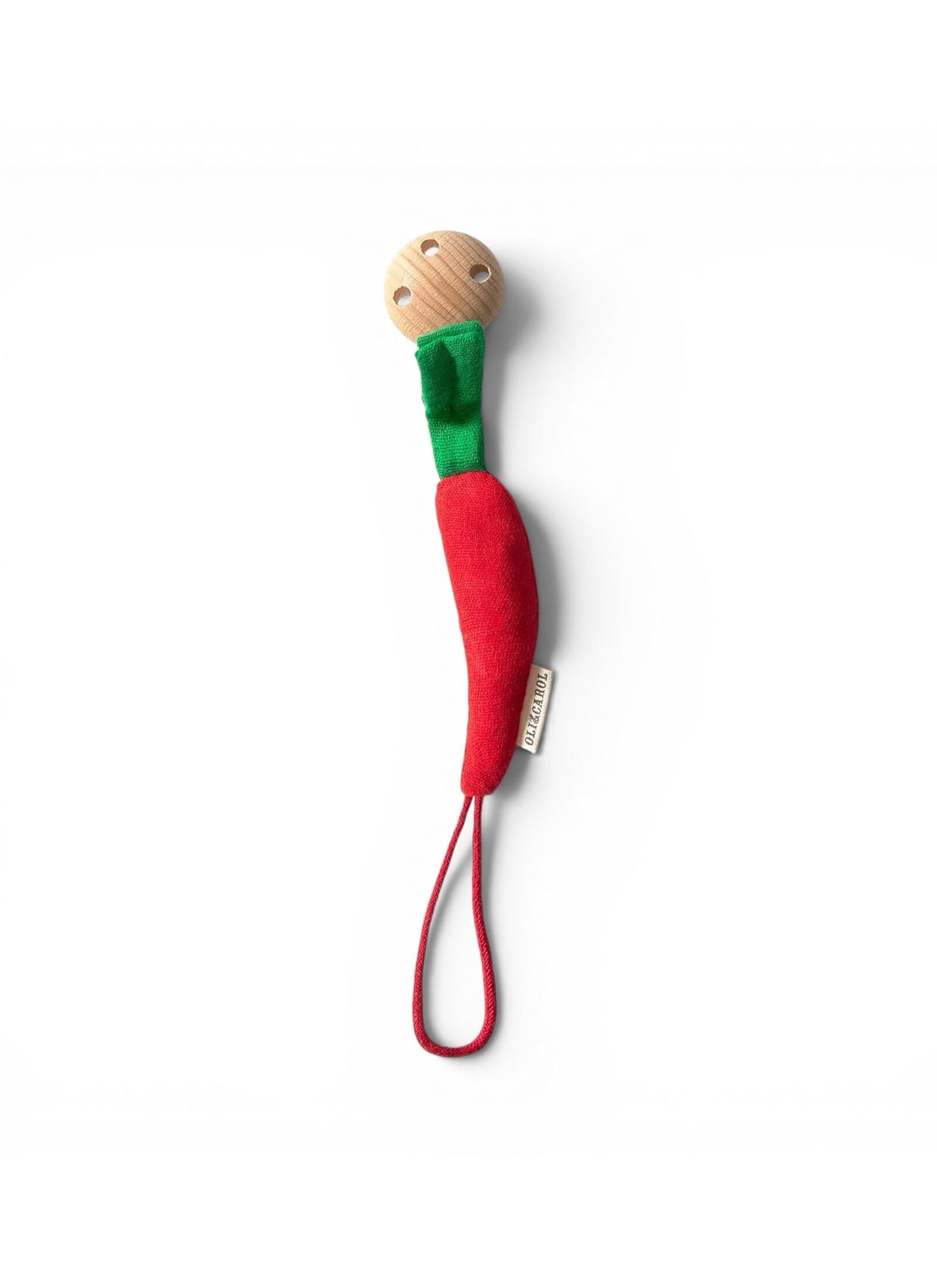 PACIFIER CLIP CHILI PEPPER