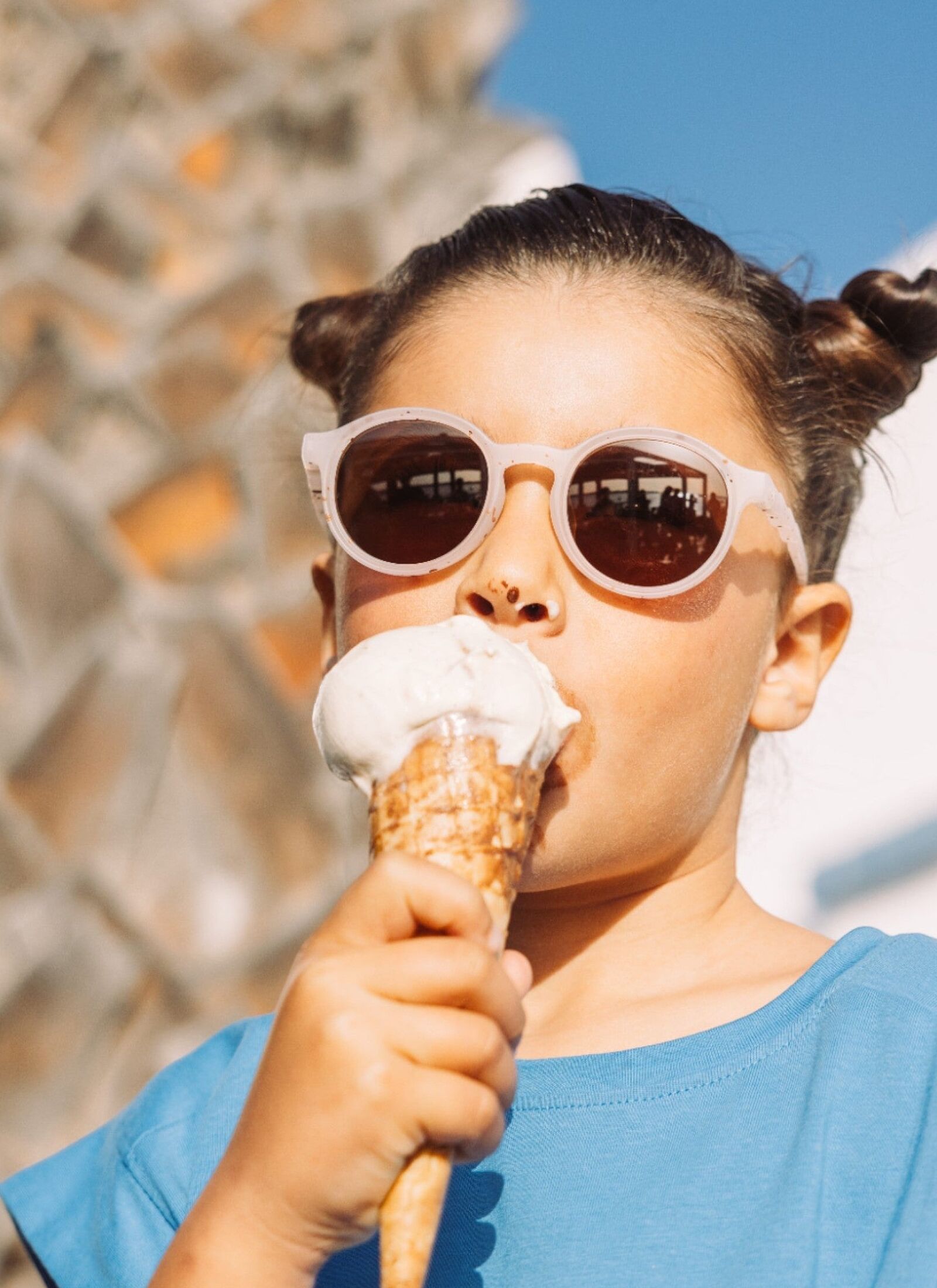 CHILDREN'S SUNGLASSES (3-5Y) VANILLA BROWNIE