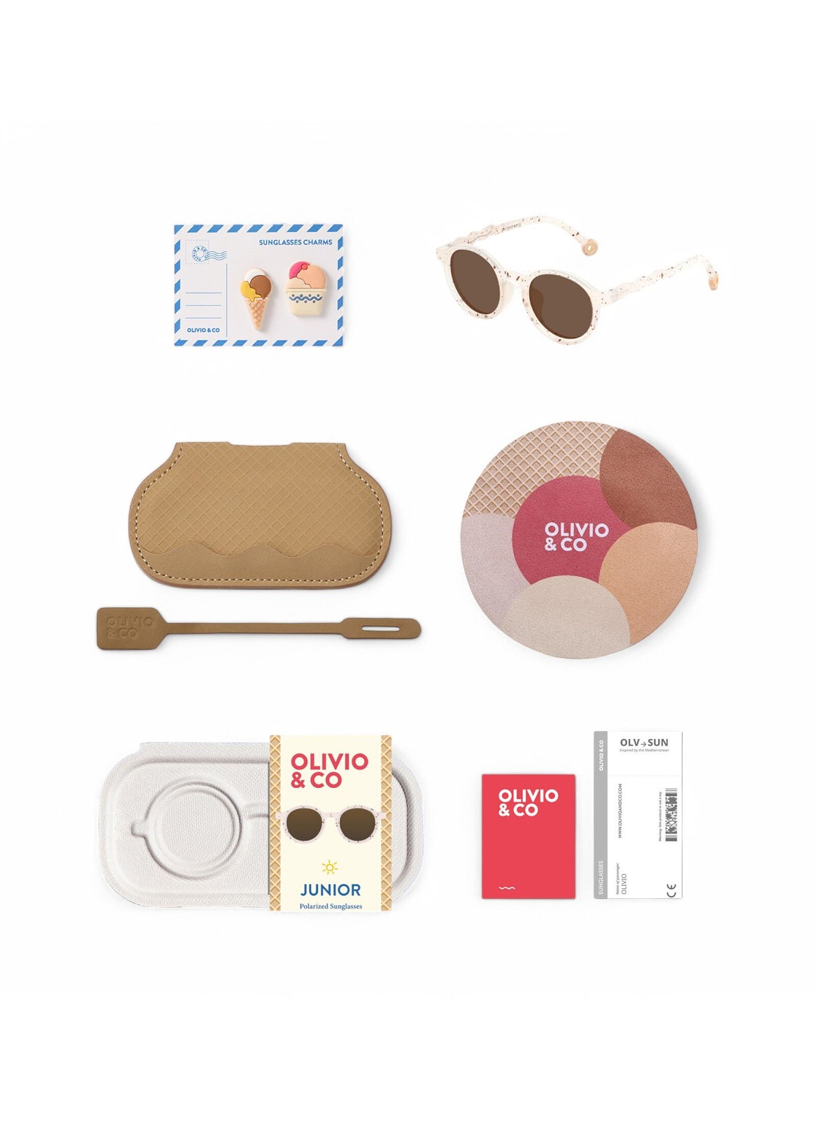 CHILDREN'S SUNGLASSES (3-5Y) VANILLA BROWNIE