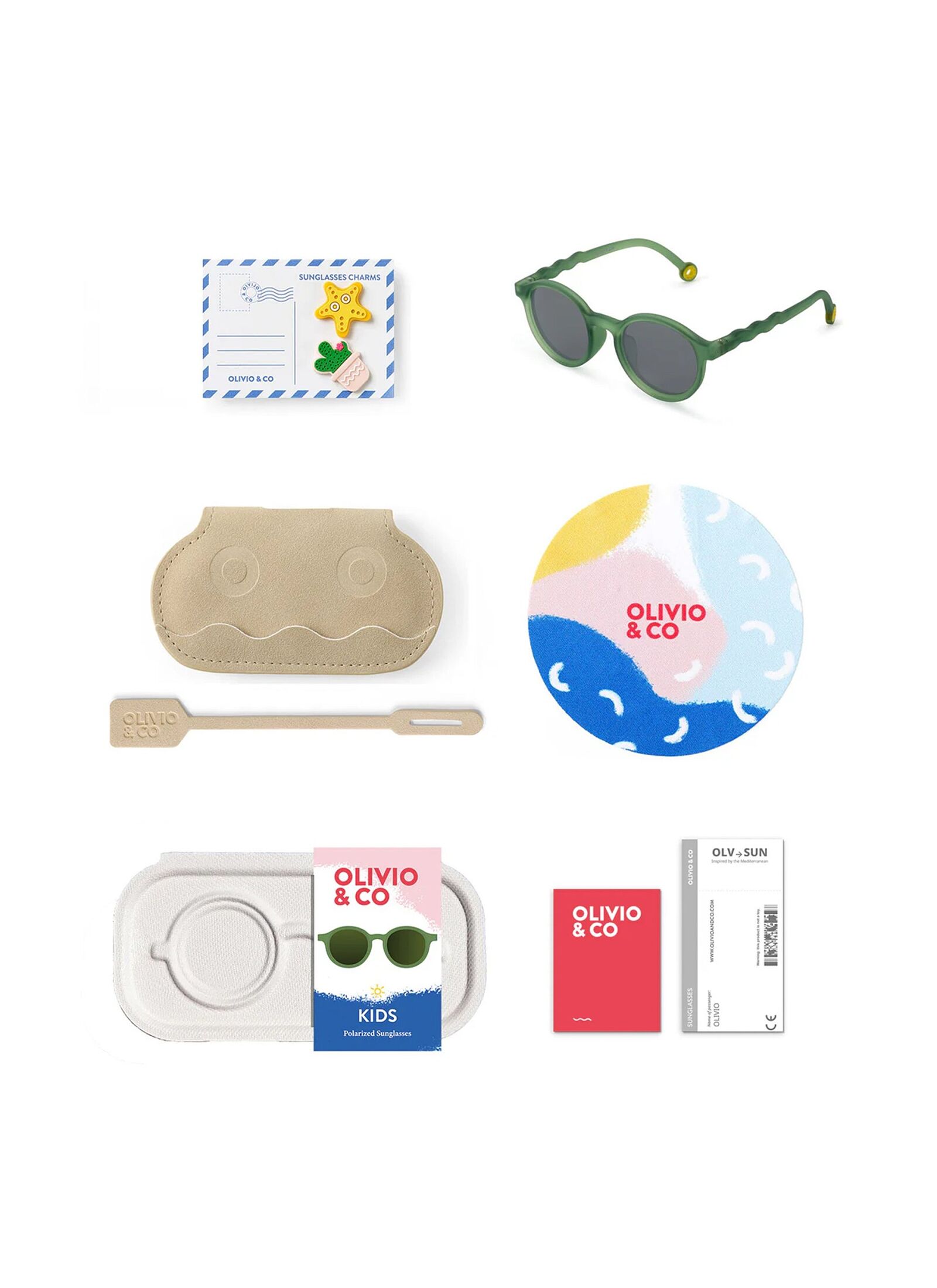 CHILDREN'S SUNGLASSES (3-5Y) OLIVE GREEN