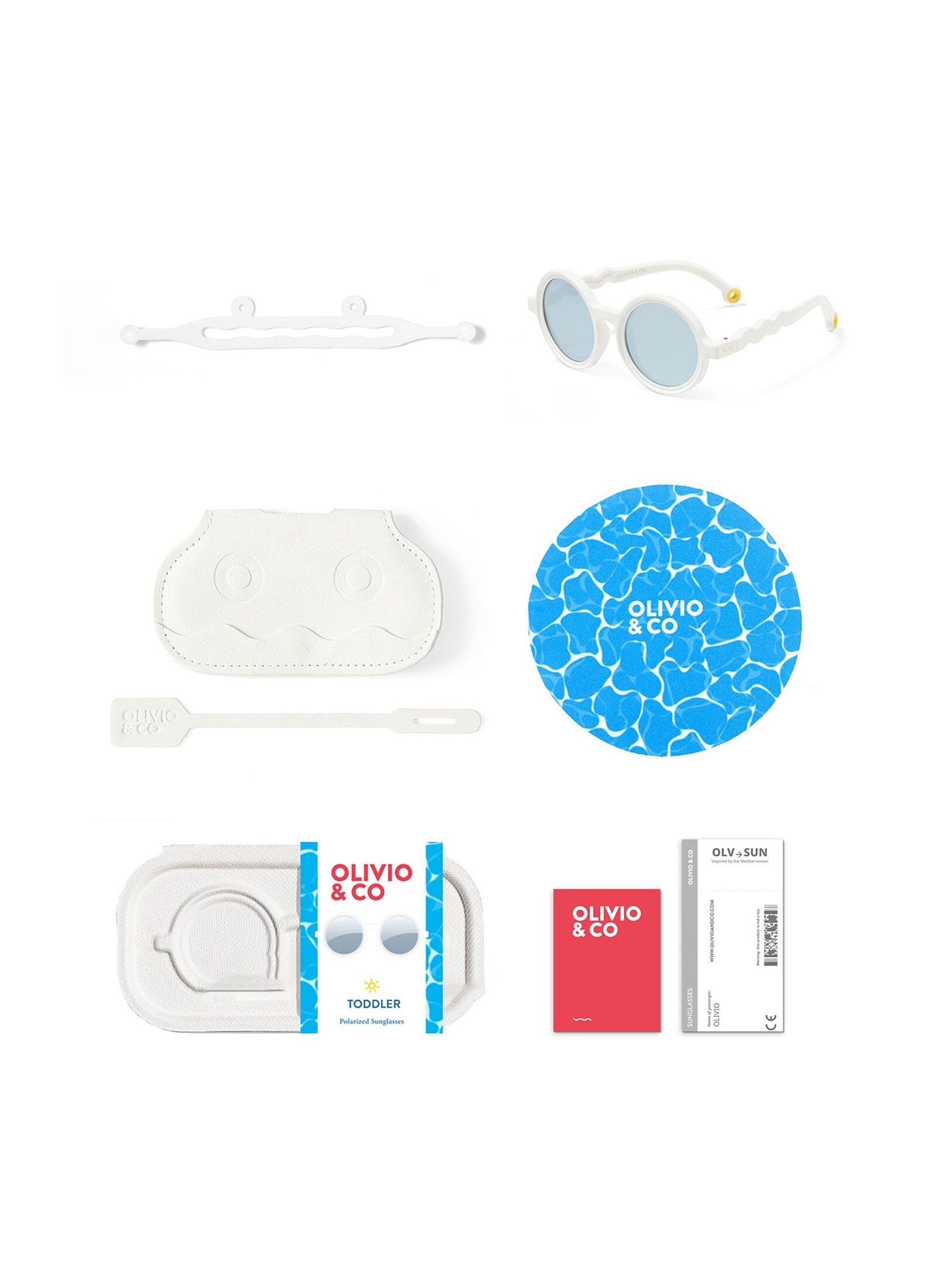 CHILDREN'S SUNGLASSES (18-36M) SHARK WHITE