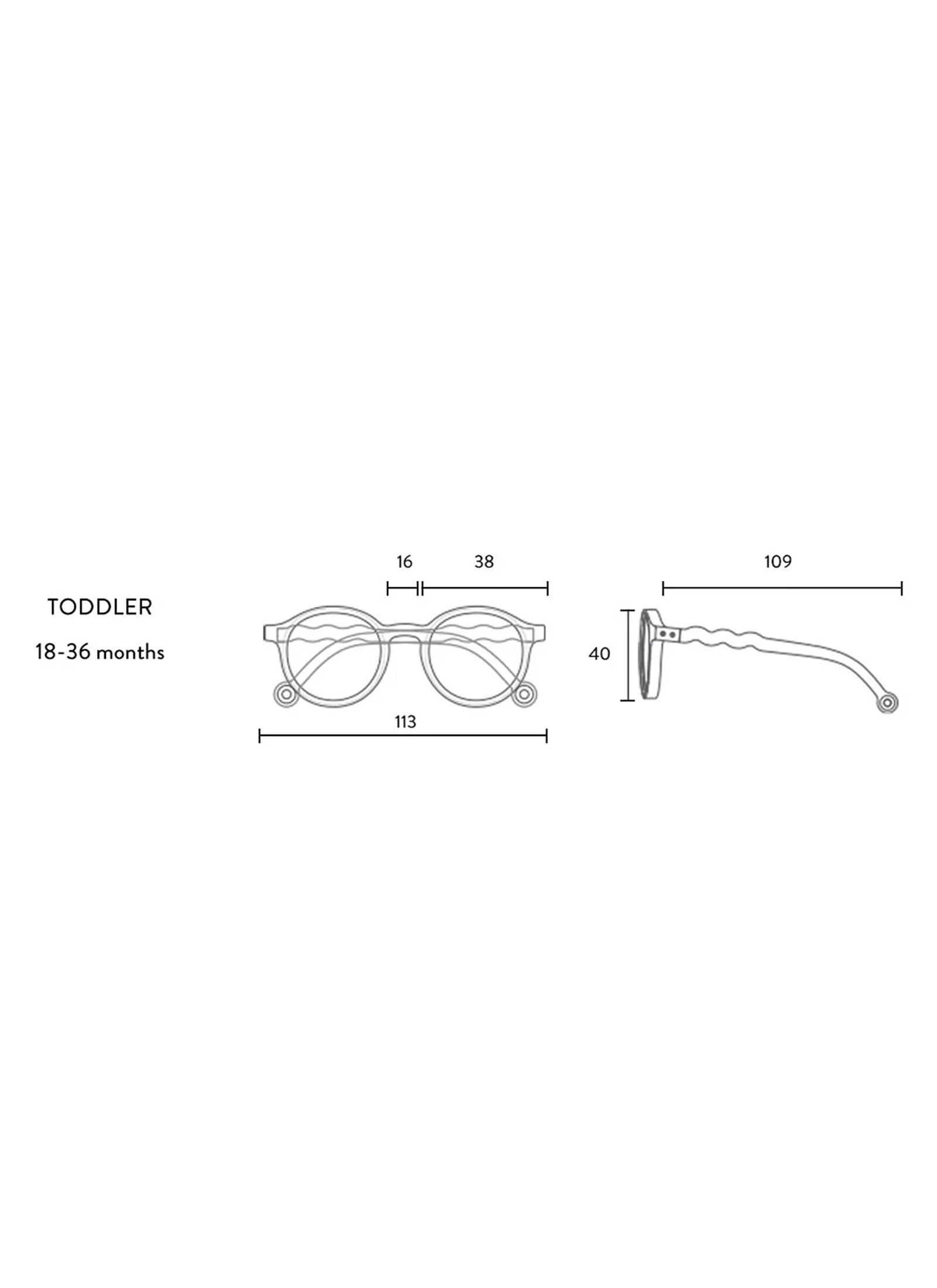 CHILDREN'S SUNGLASSES (18-36M) GELATO SUMMER CHOCOLATE