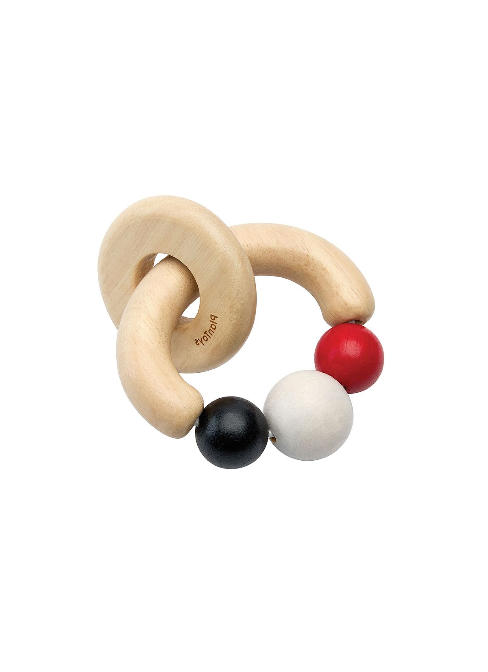WOODEN RATTLE BEADS HIGH CONTRAST