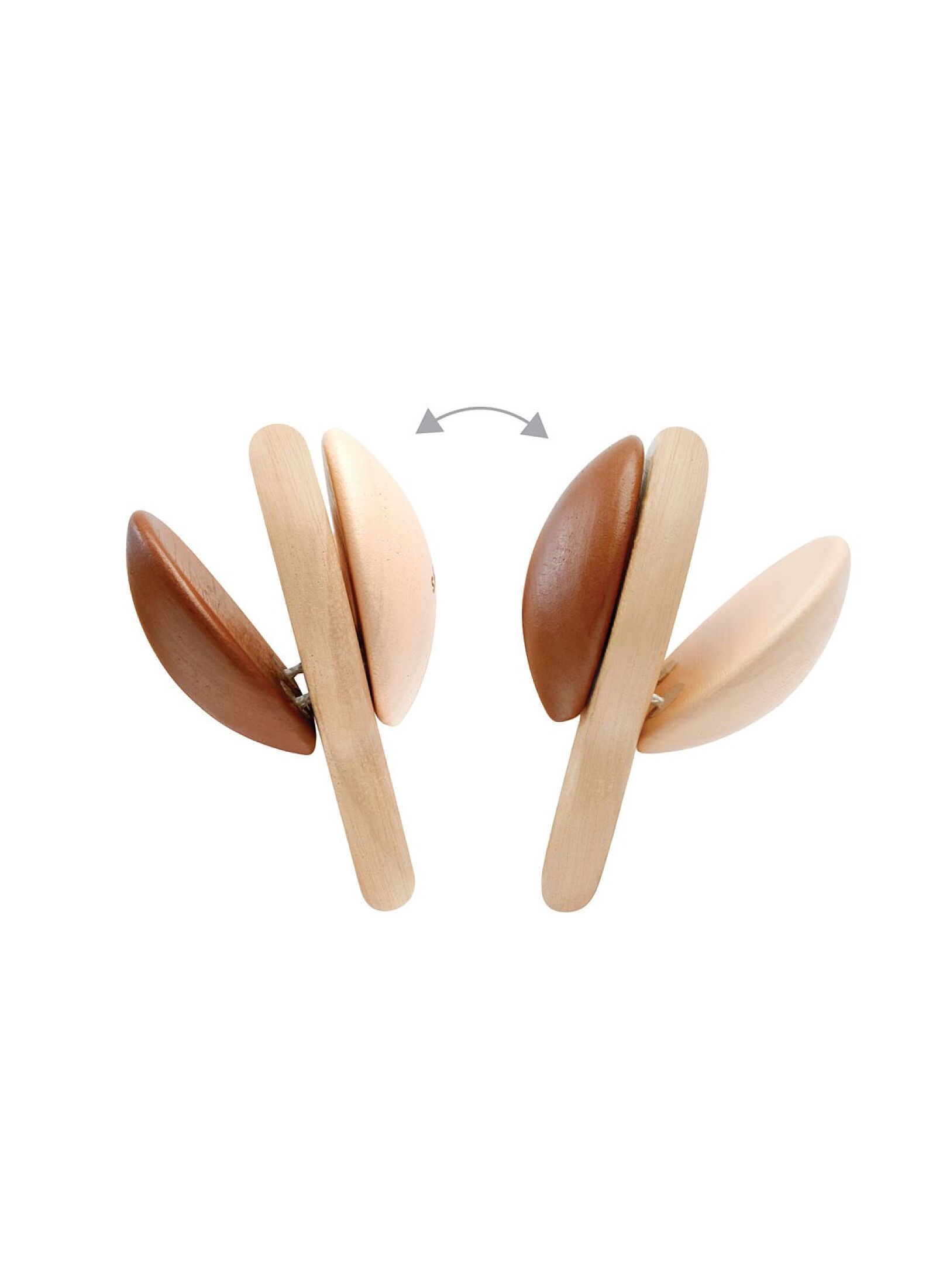 WOODEN CLAPPING ROLLER RUSTIC