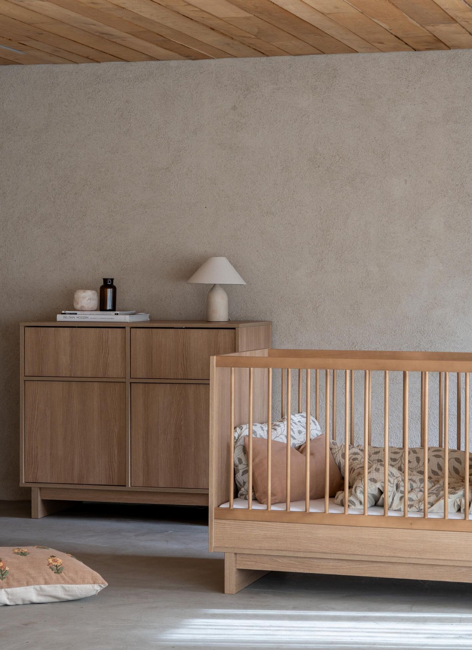 CRIB, DRAWER AND EXTENSION CHANGER UNIT SET KYO HONEY ASH
