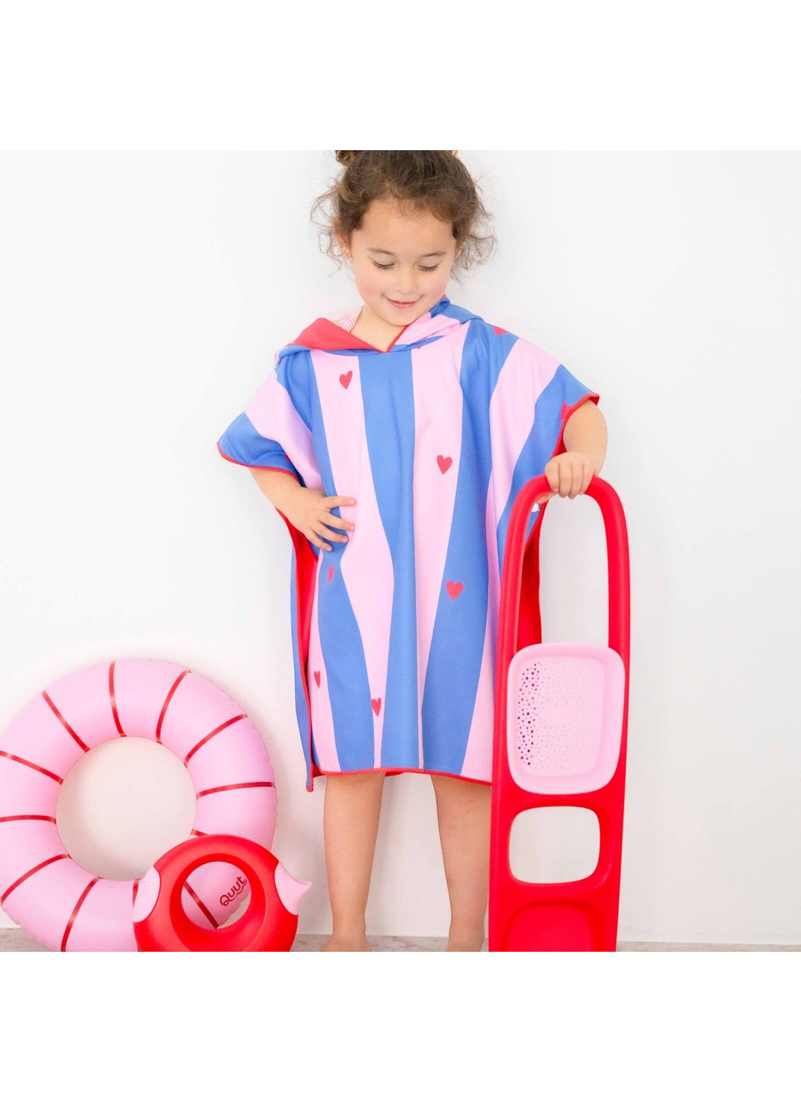 KIDS PONCHO CHERRY