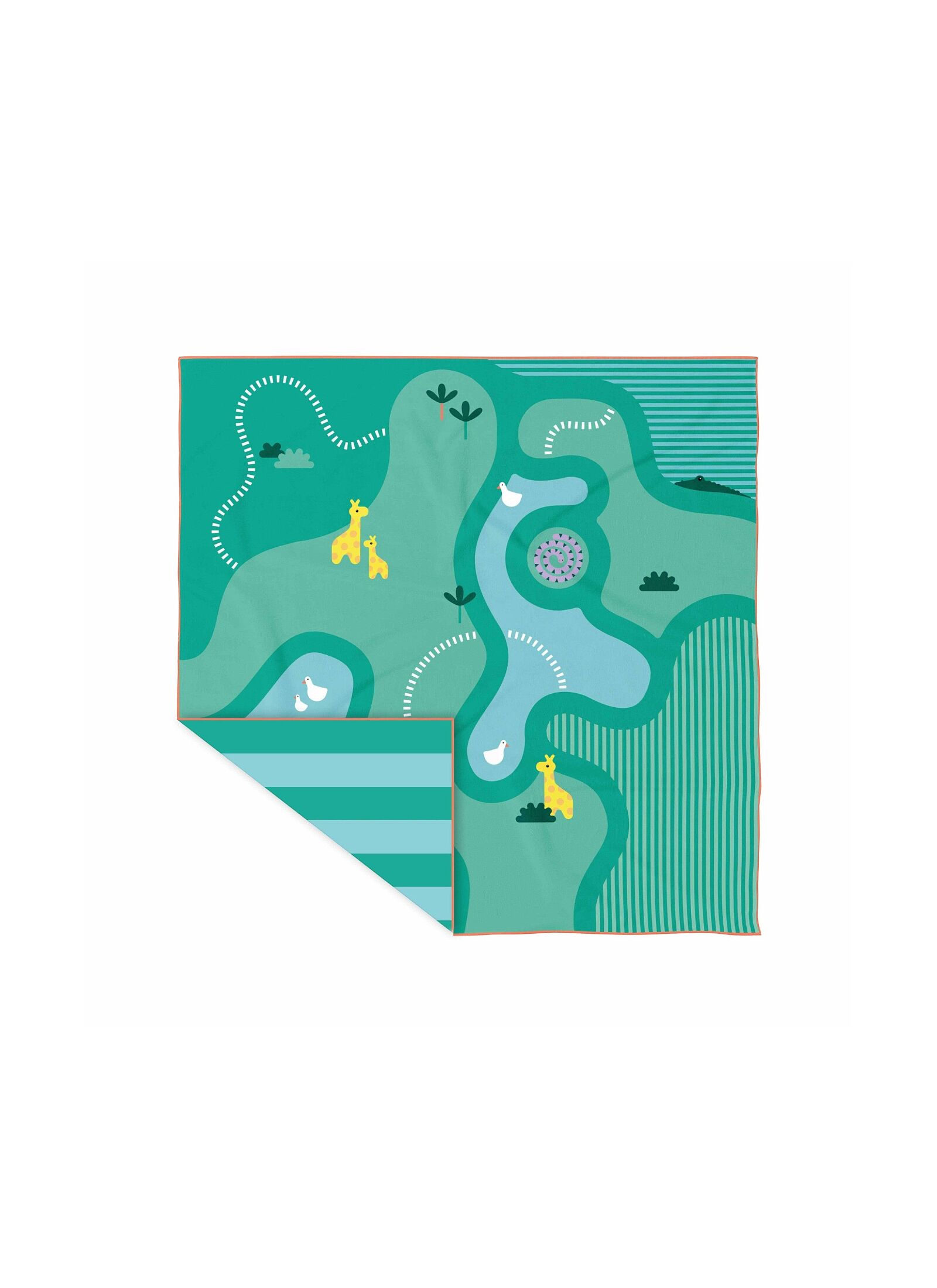 CHILDREN'S BEACH TOWEL SAFARI