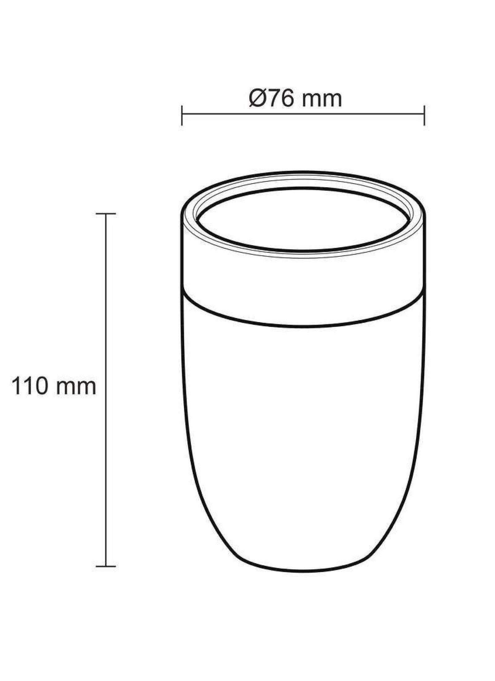 CUP BLOOM BLACK