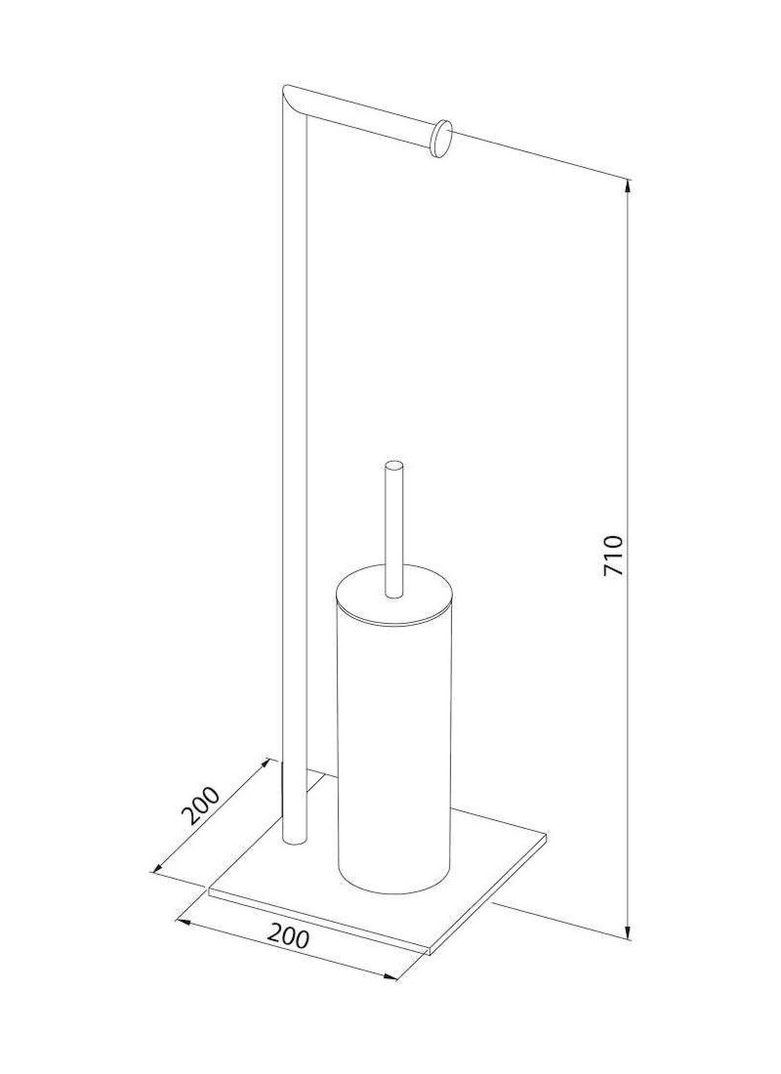 TOILET PAPER STAND &AMP; PEGAL CHROME