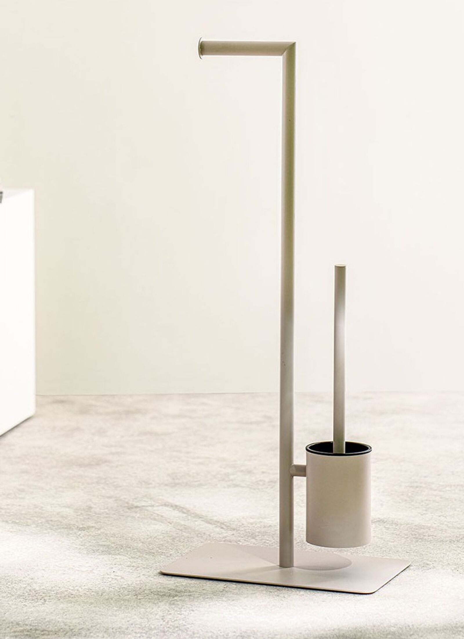 TOILET PAPER STAND &AMP; PEGAL BRIX GREIZE