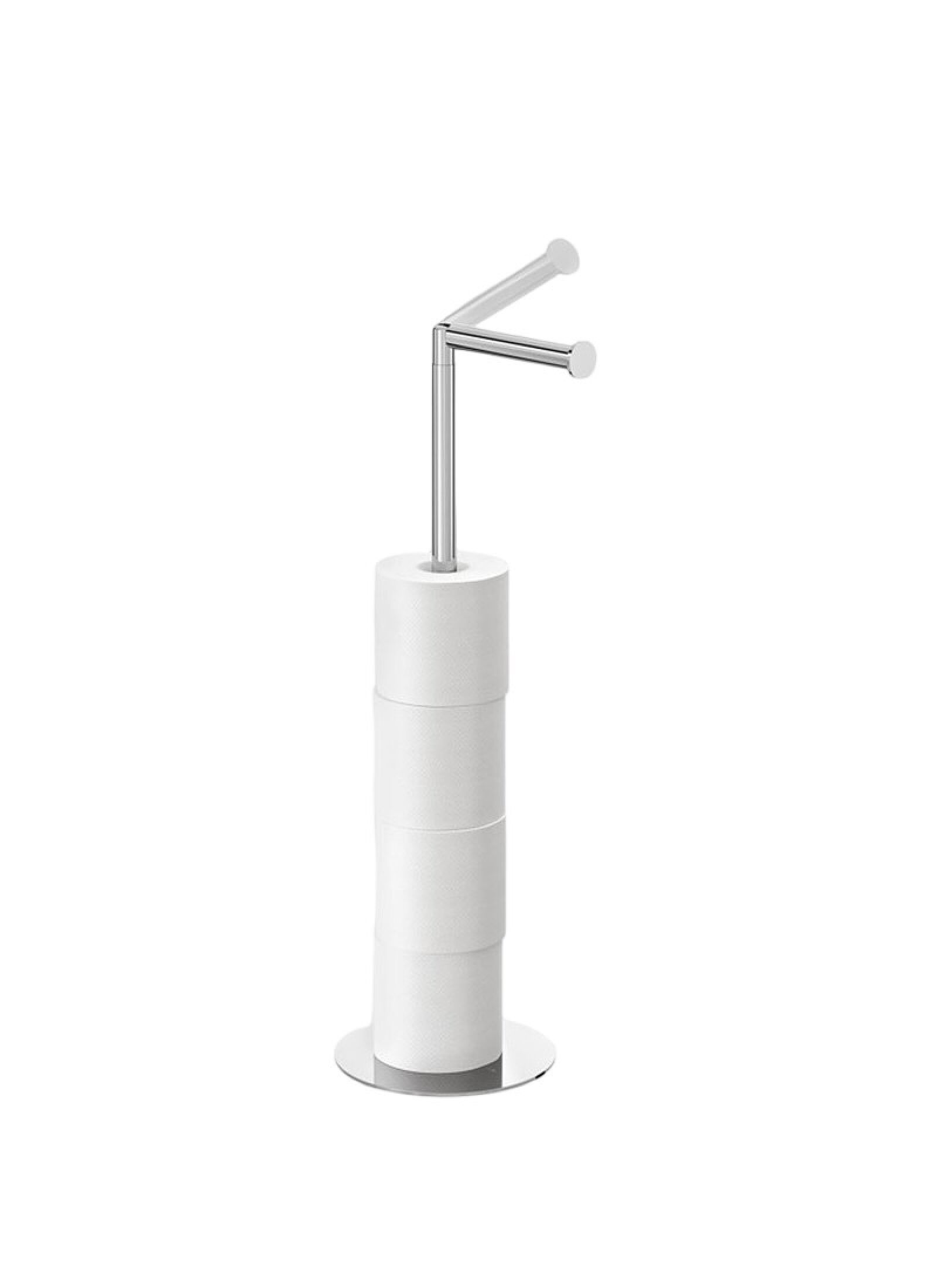 FLOOR-STANDING MAPPING RACK WITH PLACE FOR SPARE ROLLS INDUSTRIAL CHROME