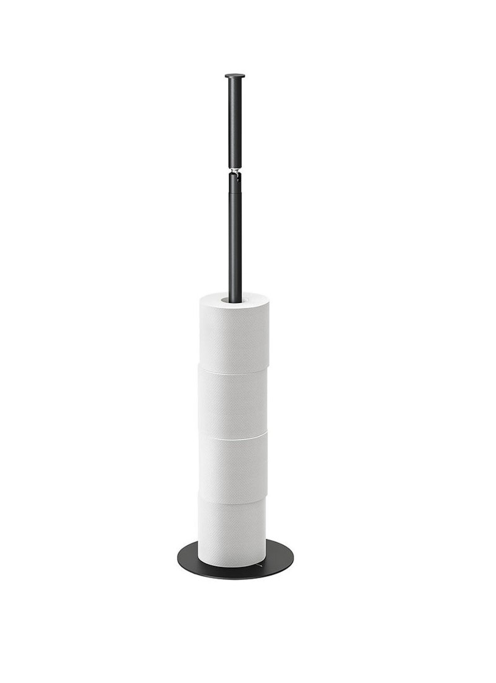 FLOOR-STANDING MAPPING RACK WITH PLACE FOR SPARE ROLLS INDUSTRIAL BLACK