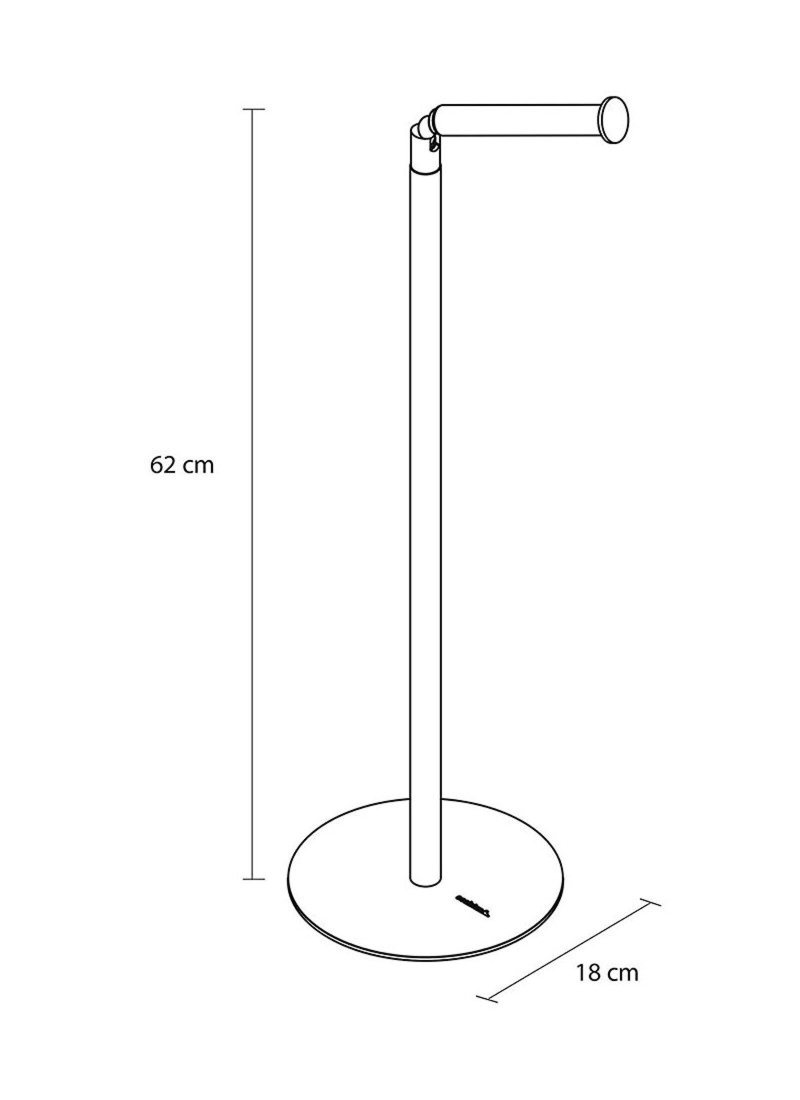 FLOOR-STANDING MAPPING RACK WITH PLACE FOR SPARE ROLLS INDUSTRIAL BLACK