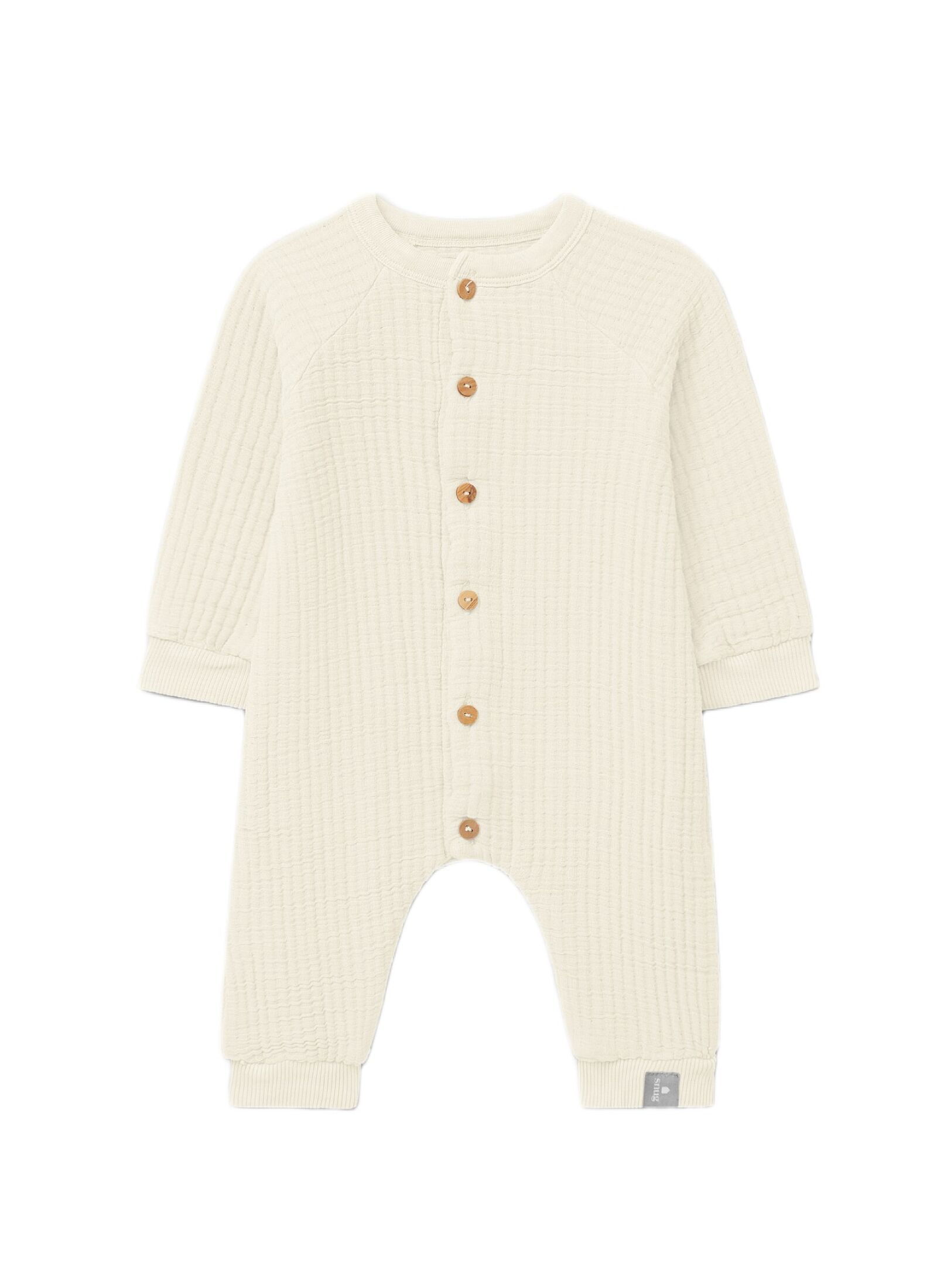 LONG-SLEEVED JUMPSUIT NATURAL