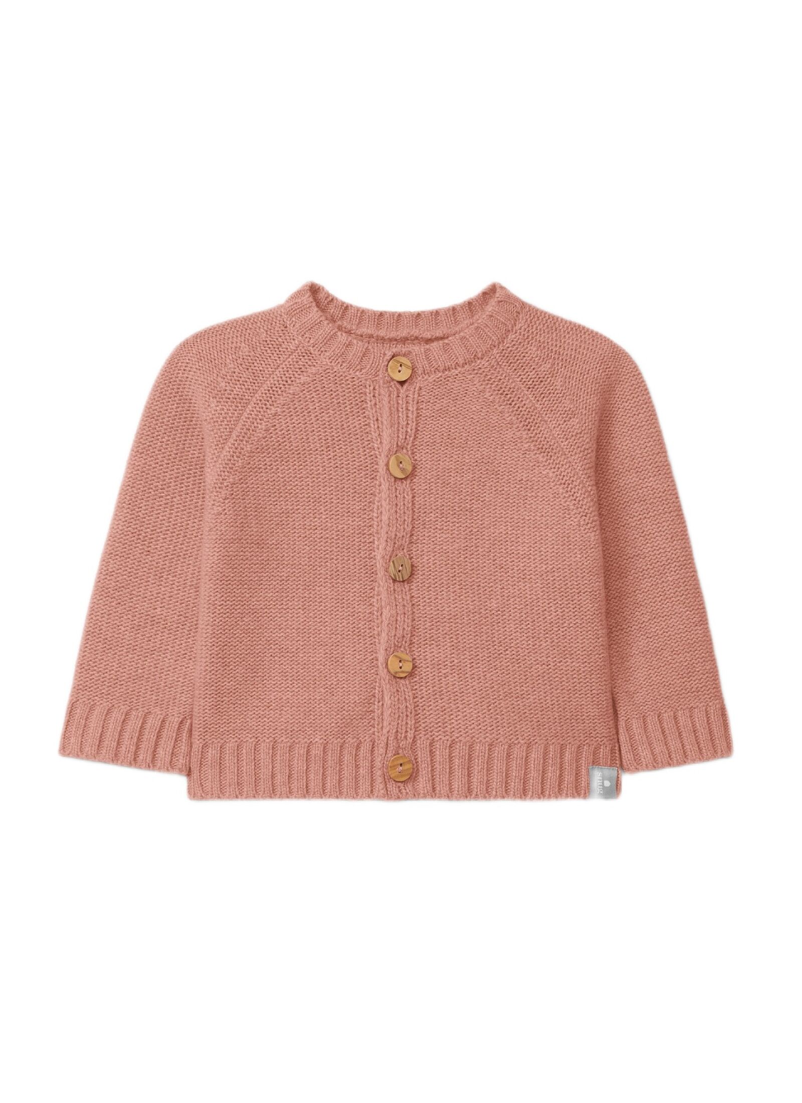 KNITTED CARDIGAN DARK PINK