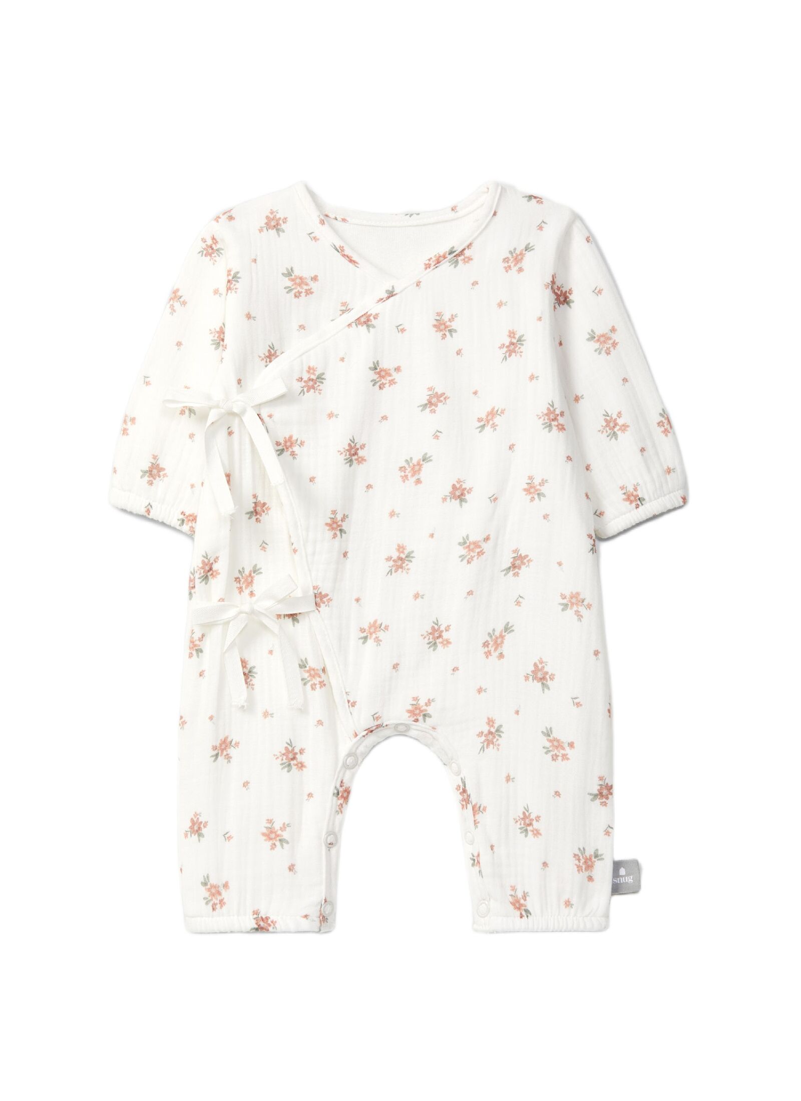 LONG-SLEEVED JUMPSUIT PINK FLOWER