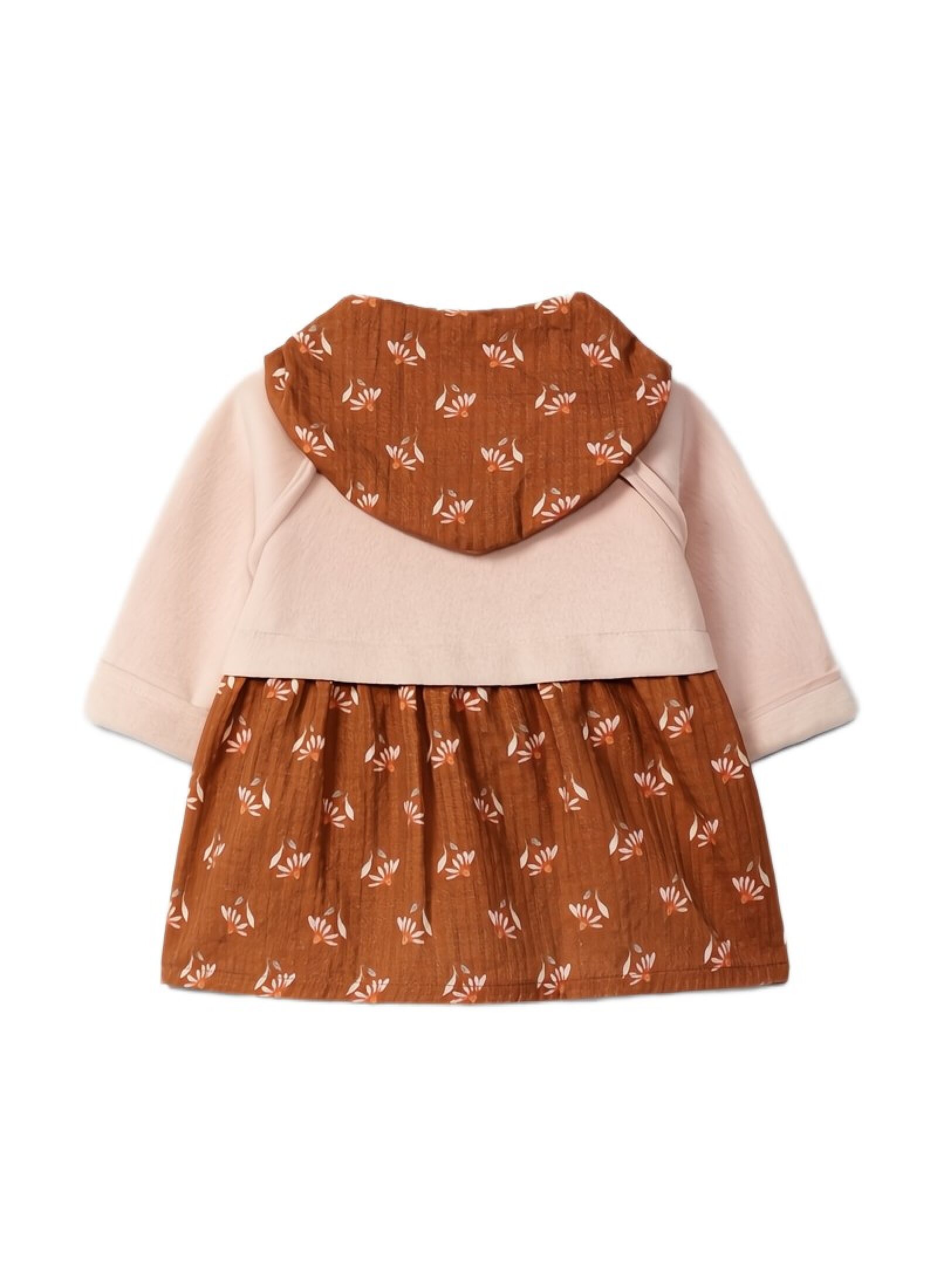 LONG SLEEVE DRESS ALMOND