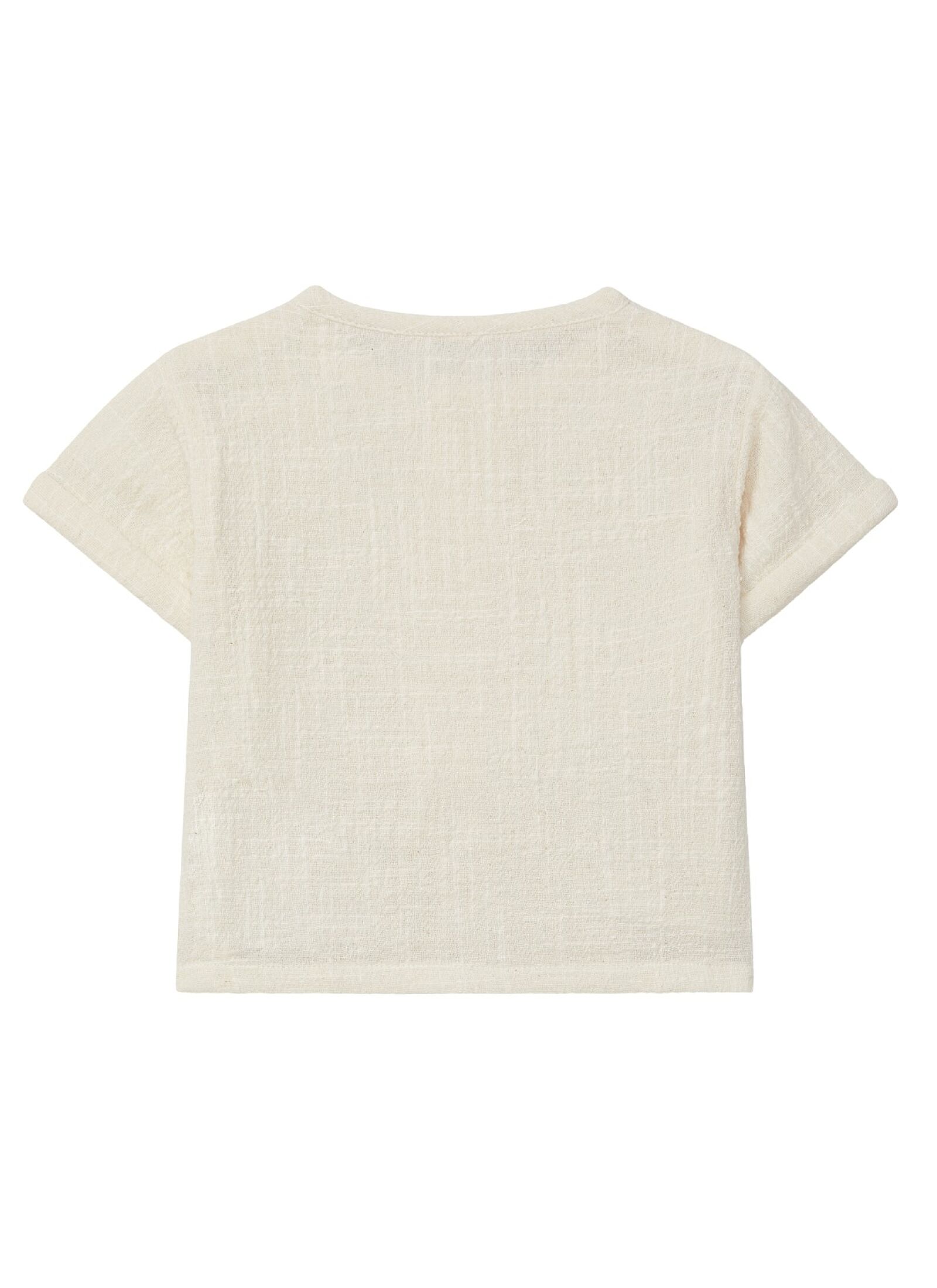 COTTON SHORTSLEEVE T-SHIRT FLORAL MINT BLUE