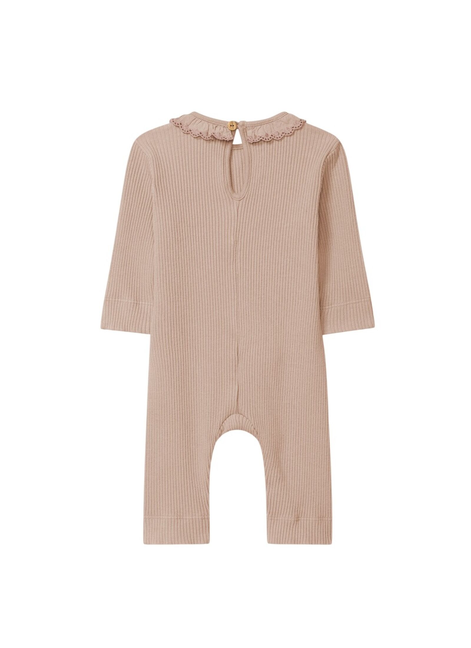 LONG-SLEEVED ORGANIC COTTON JUMPSUIT NUDE