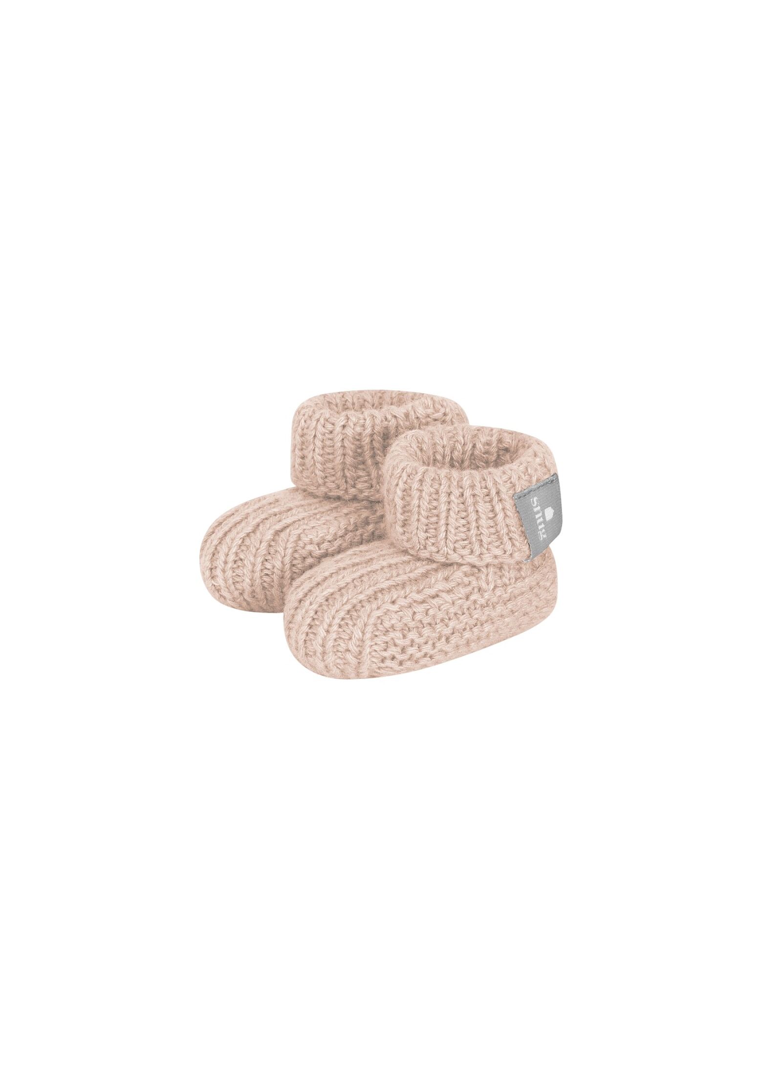 KNITTED BOOTIES PINK