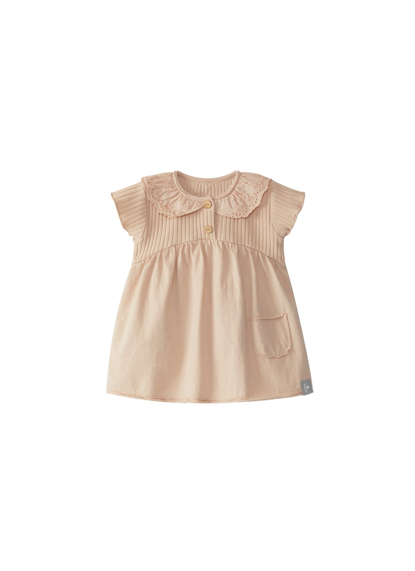 DRESS EMBROIDERY POWDER PINK