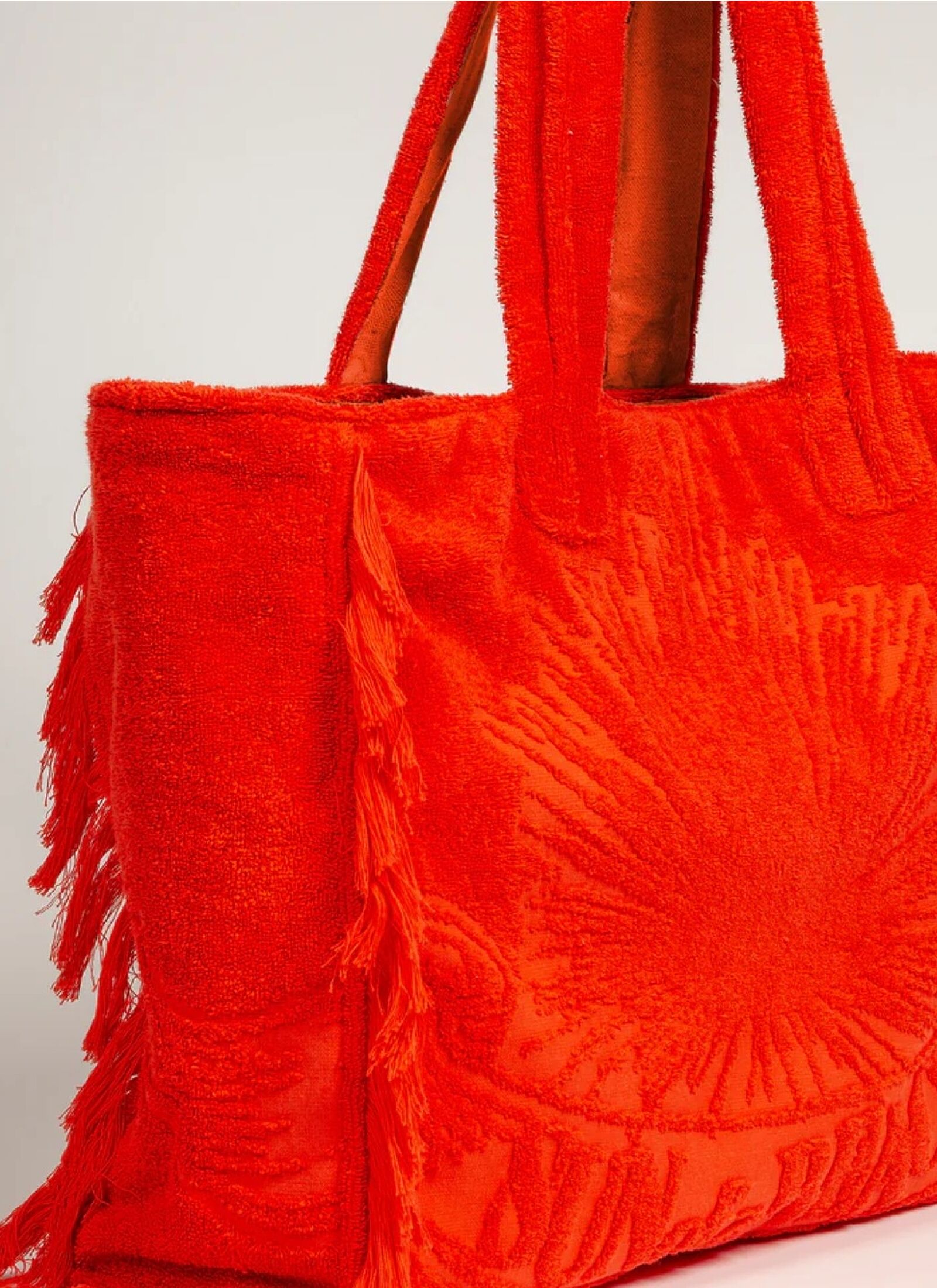 TERRY BEACH BAG JUST ORANGE