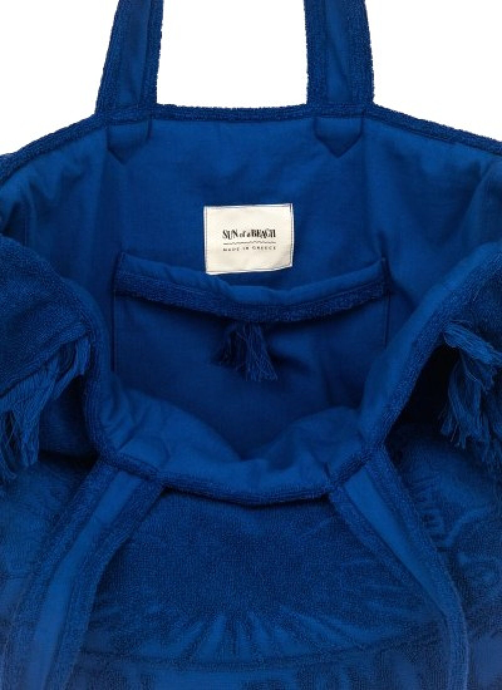 TERRY BEACH BAG DEEP BLUE