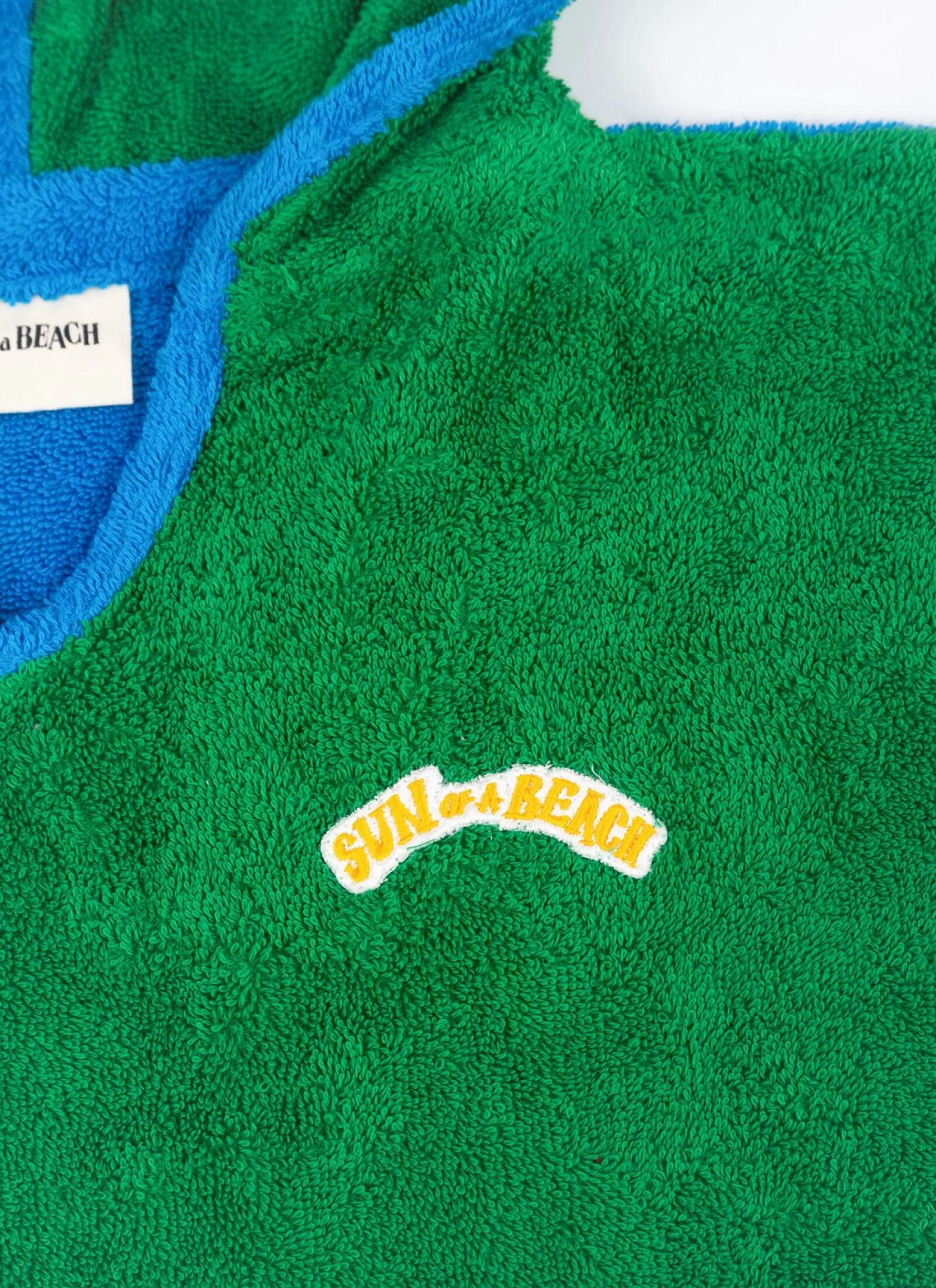 KIDS PONCHO MULTI WASABI