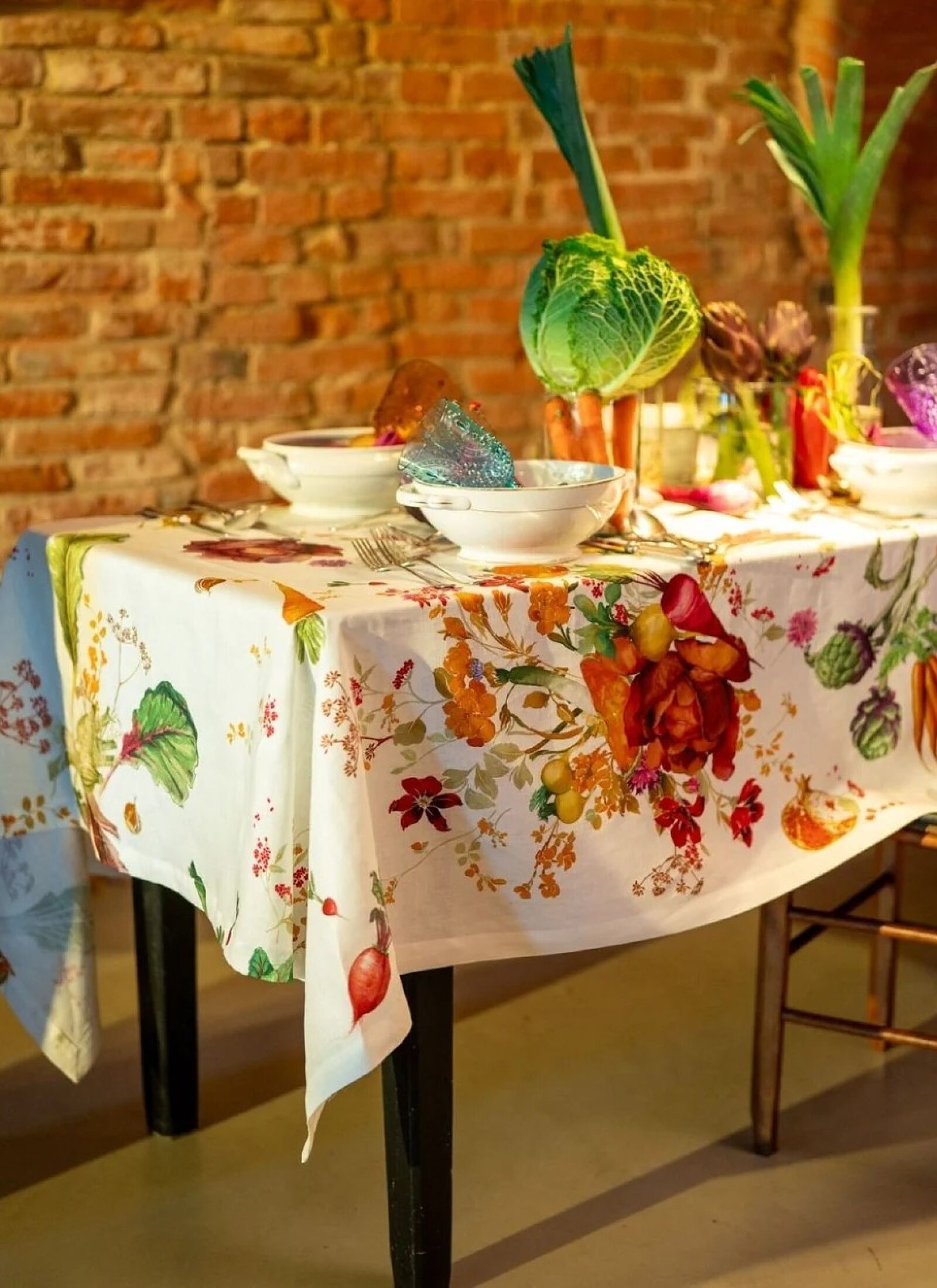 LINEN TABLECLOTH HORTUS