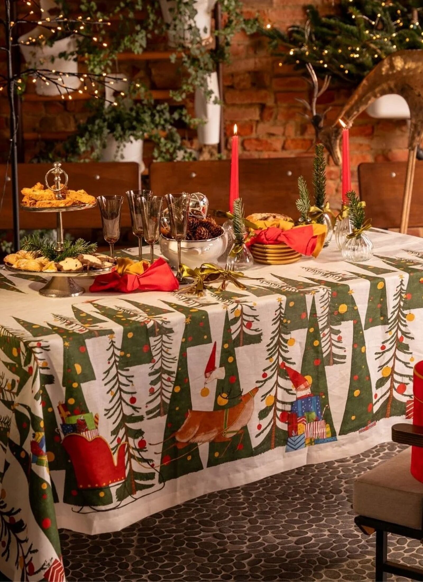 LINEN TABLECLOTH FAIRYELF