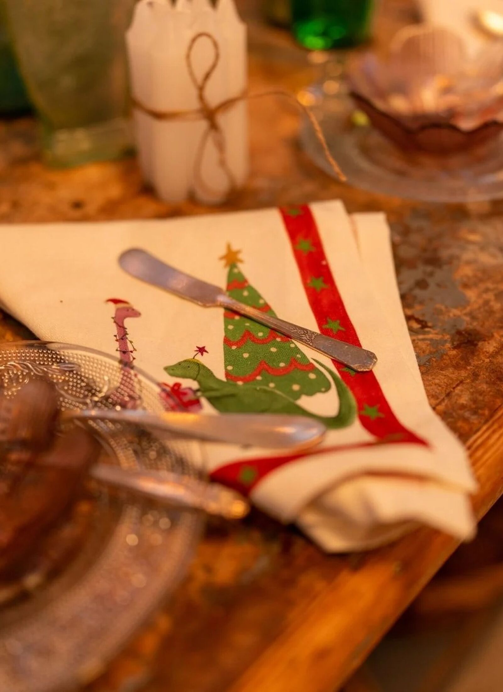 NAPKINS (4PCS) JURASSICXMAS