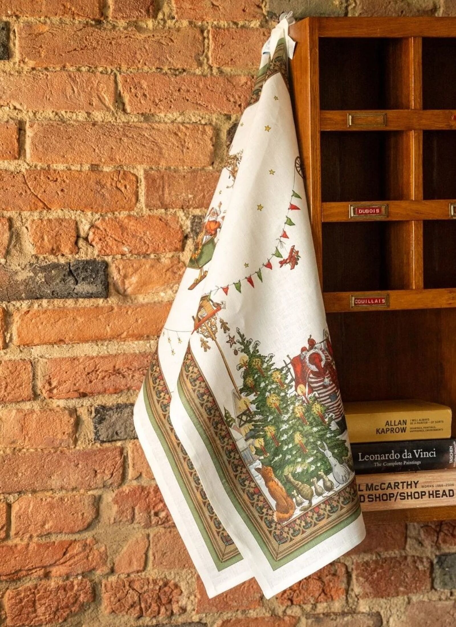 LINEN KITCHEN TOWEL NATALIS CLAUS