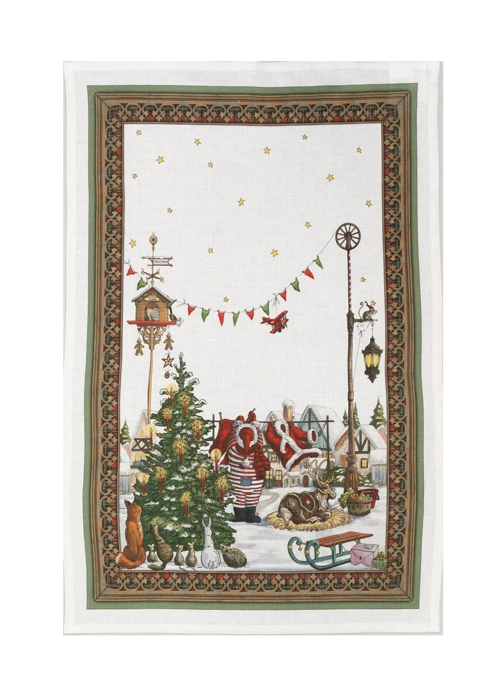 LINEN KITCHEN TOWEL NATALIS CLAUS