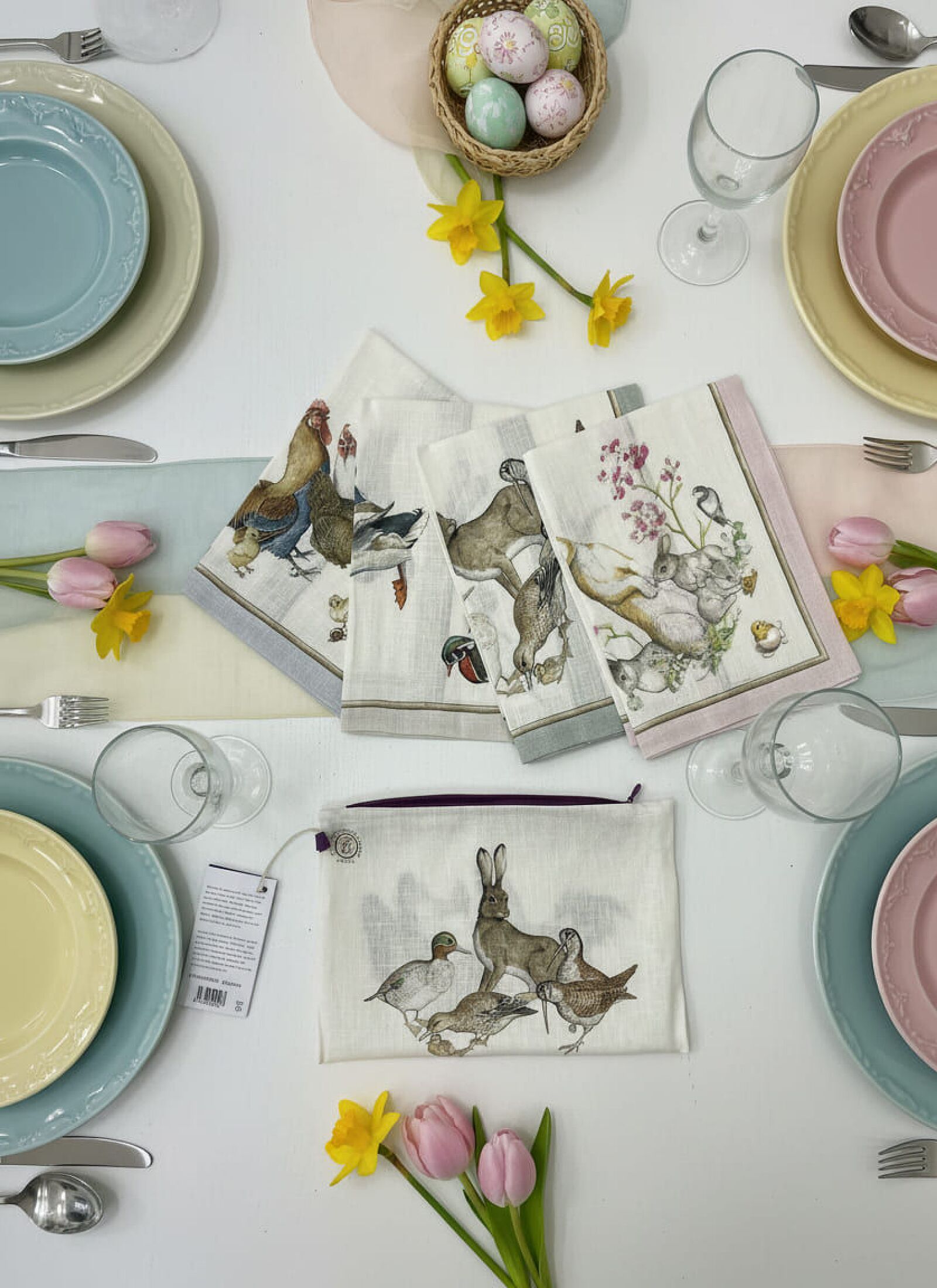LINEN NAPKINS (4PCS) BARN FRIENDS