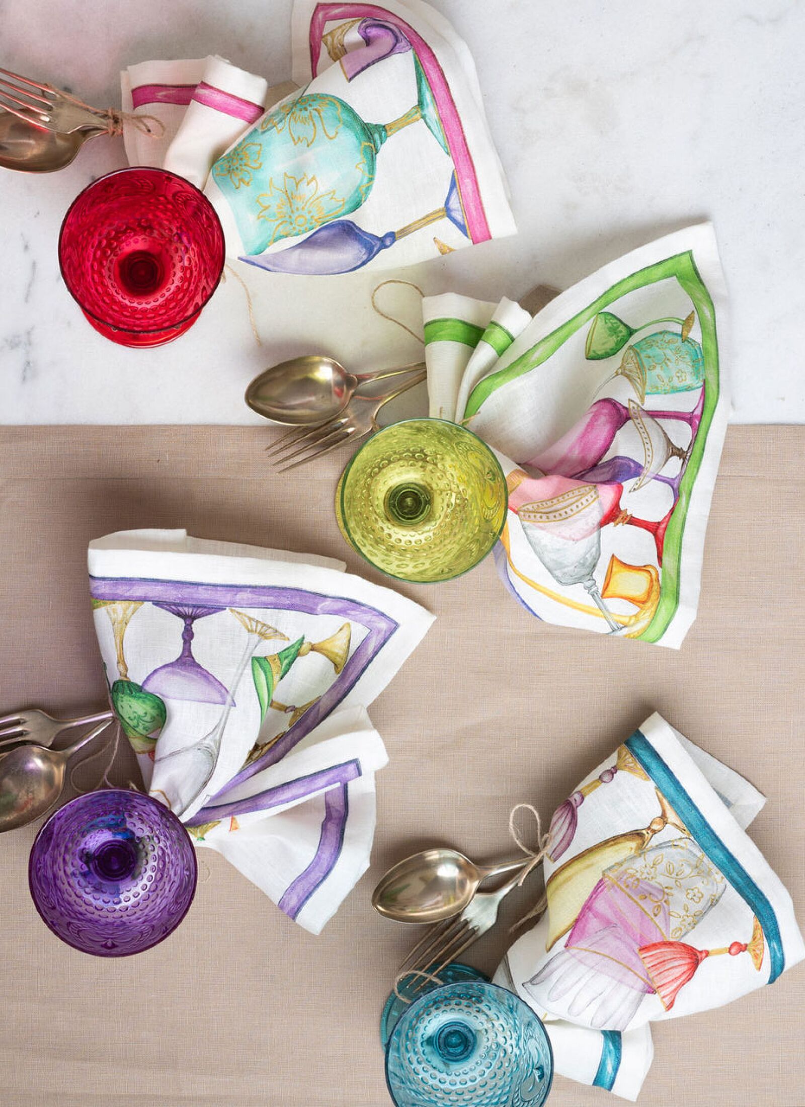 LINEN NAPKINS (4PCS) CIN CIN
