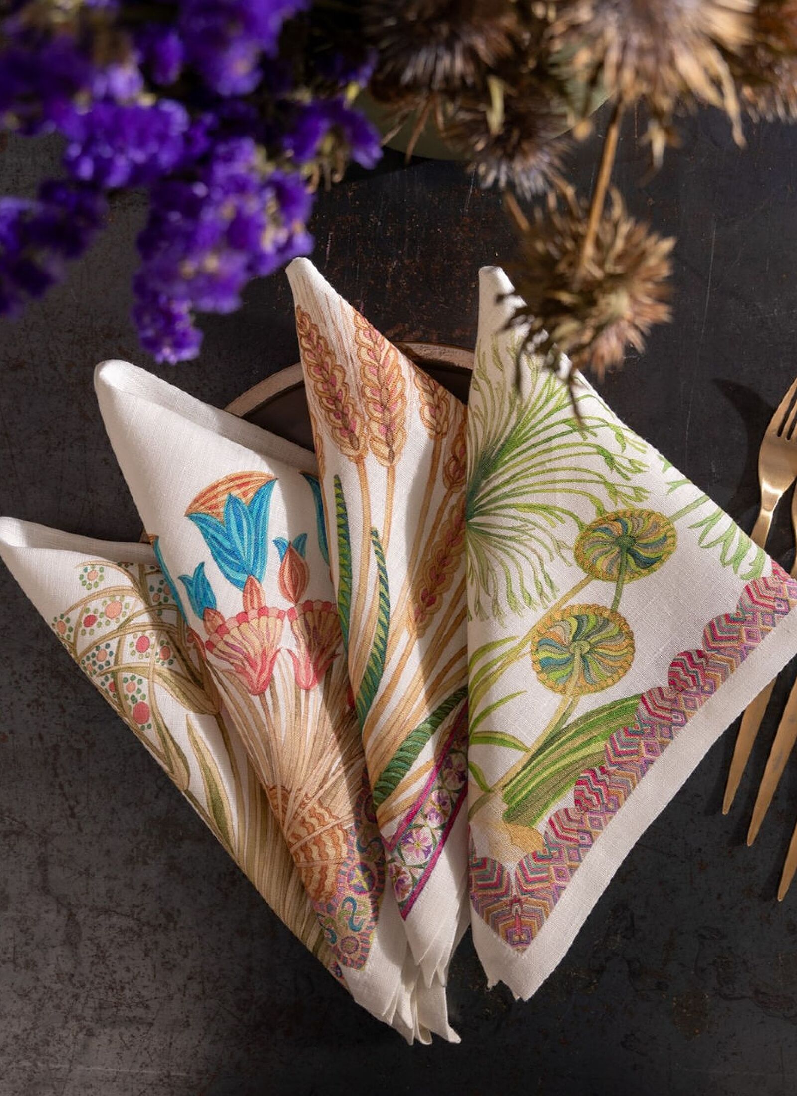 LINEN NAPKINS (4PCS) PAPYRO