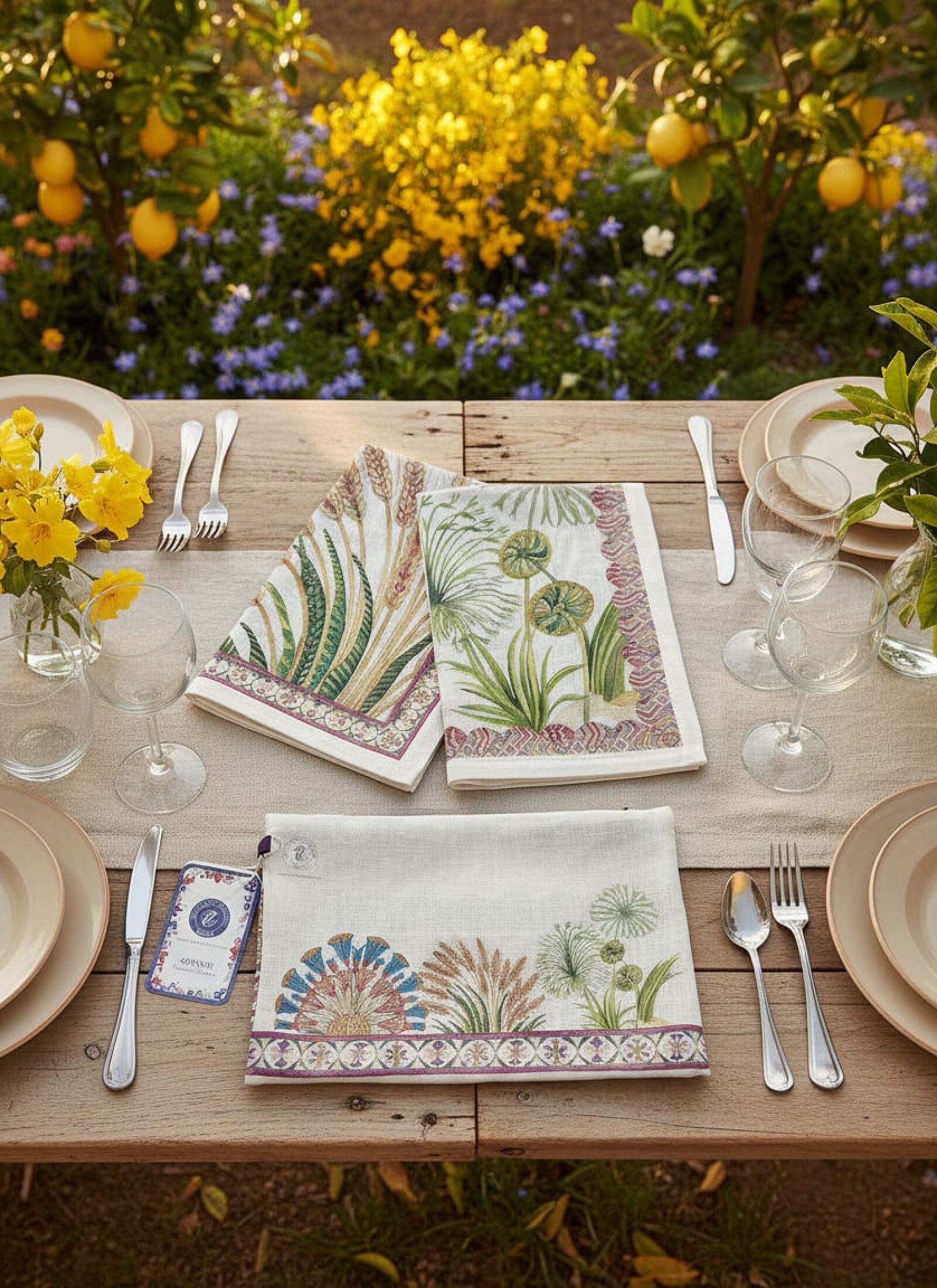 LINEN NAPKINS (4PCS) PAPYRO