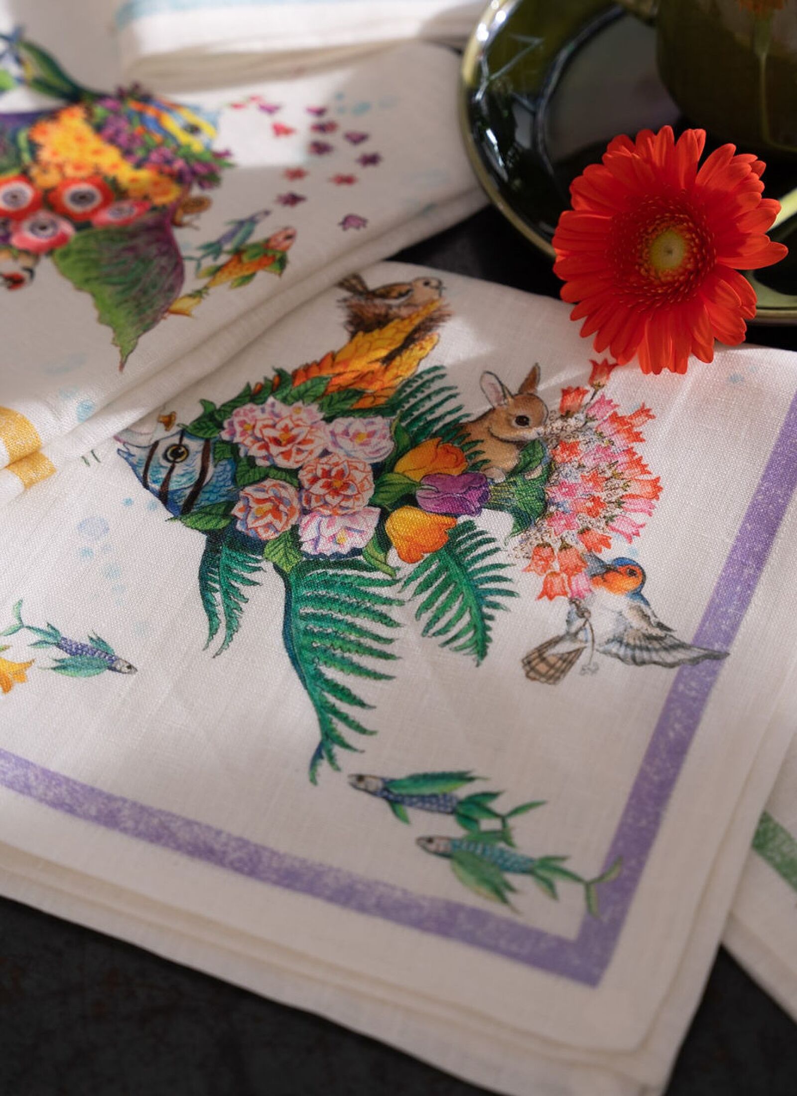 LINEN NAPKINS (4PCS) PESCIFLORA