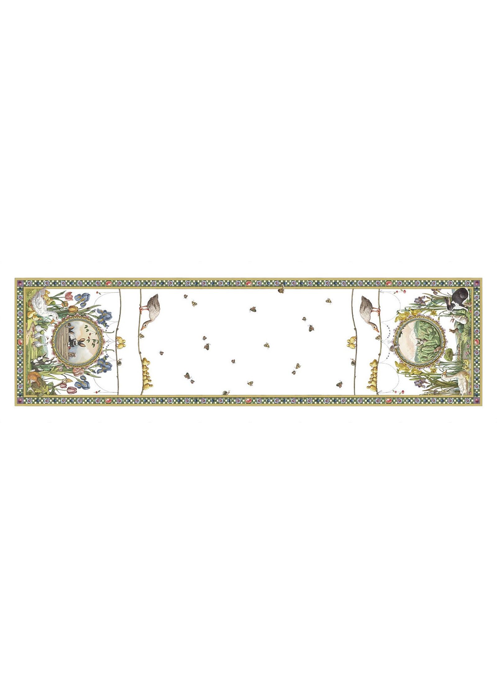 RUNNER LINEN BUNNY GARDEN