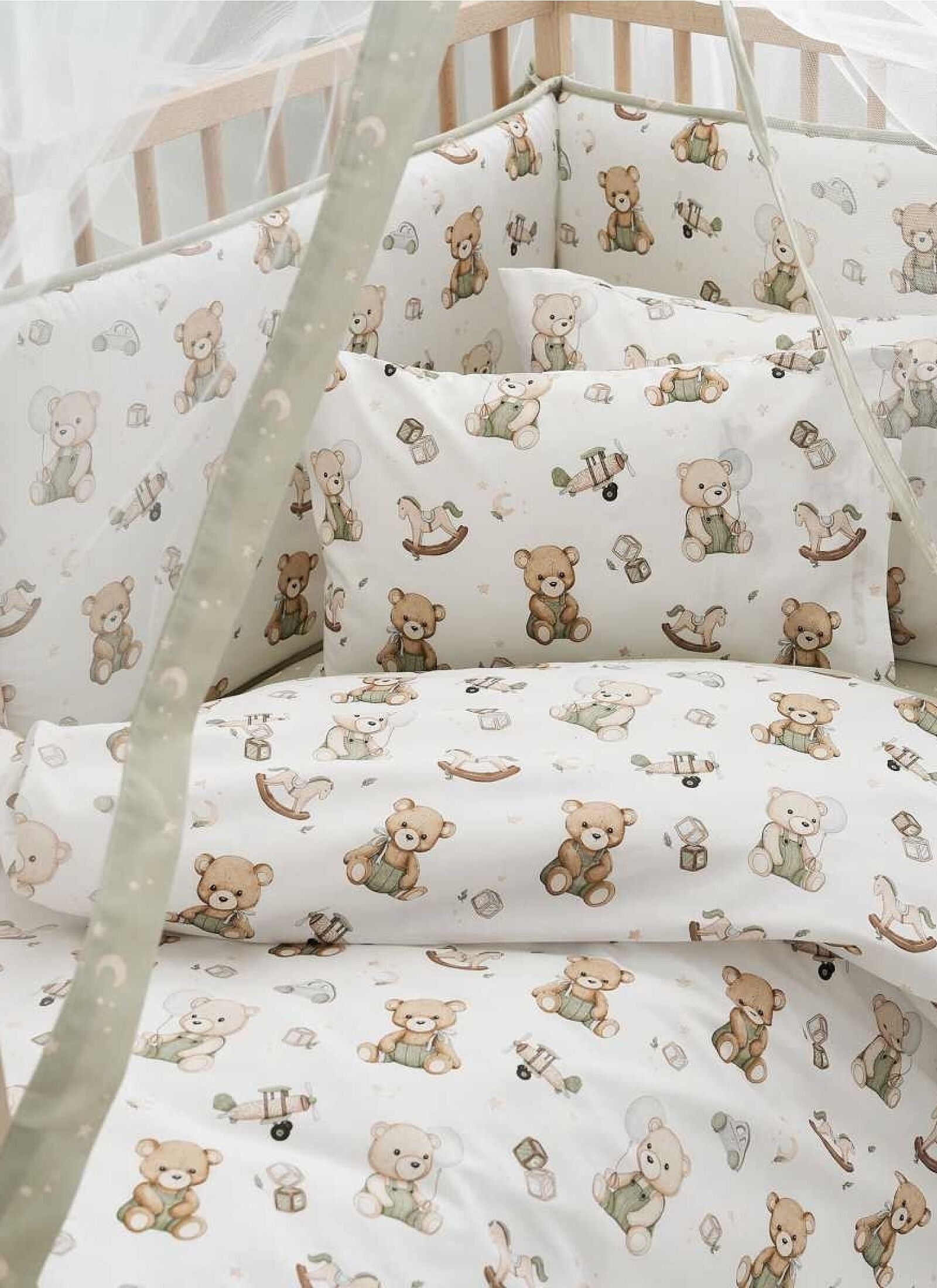 CRIB QUILT TEDDY