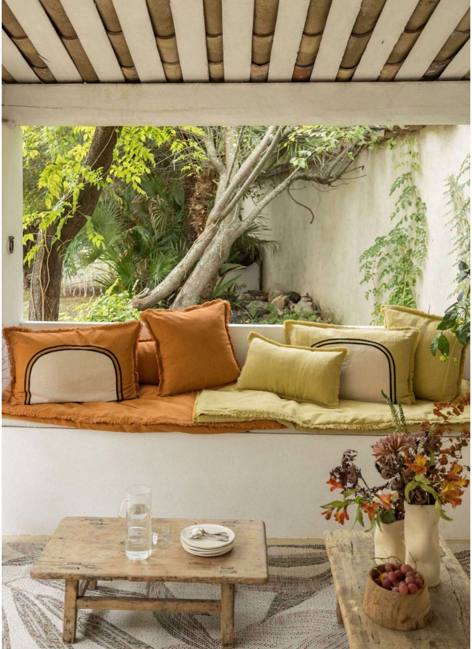 CUSHION LALY BICOLORE GOLD (40X65)