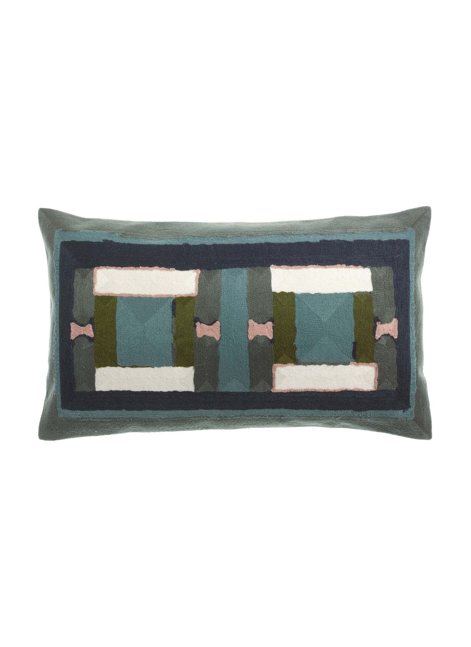 CUSHION TAHO VERT DE GRIS (30X50)