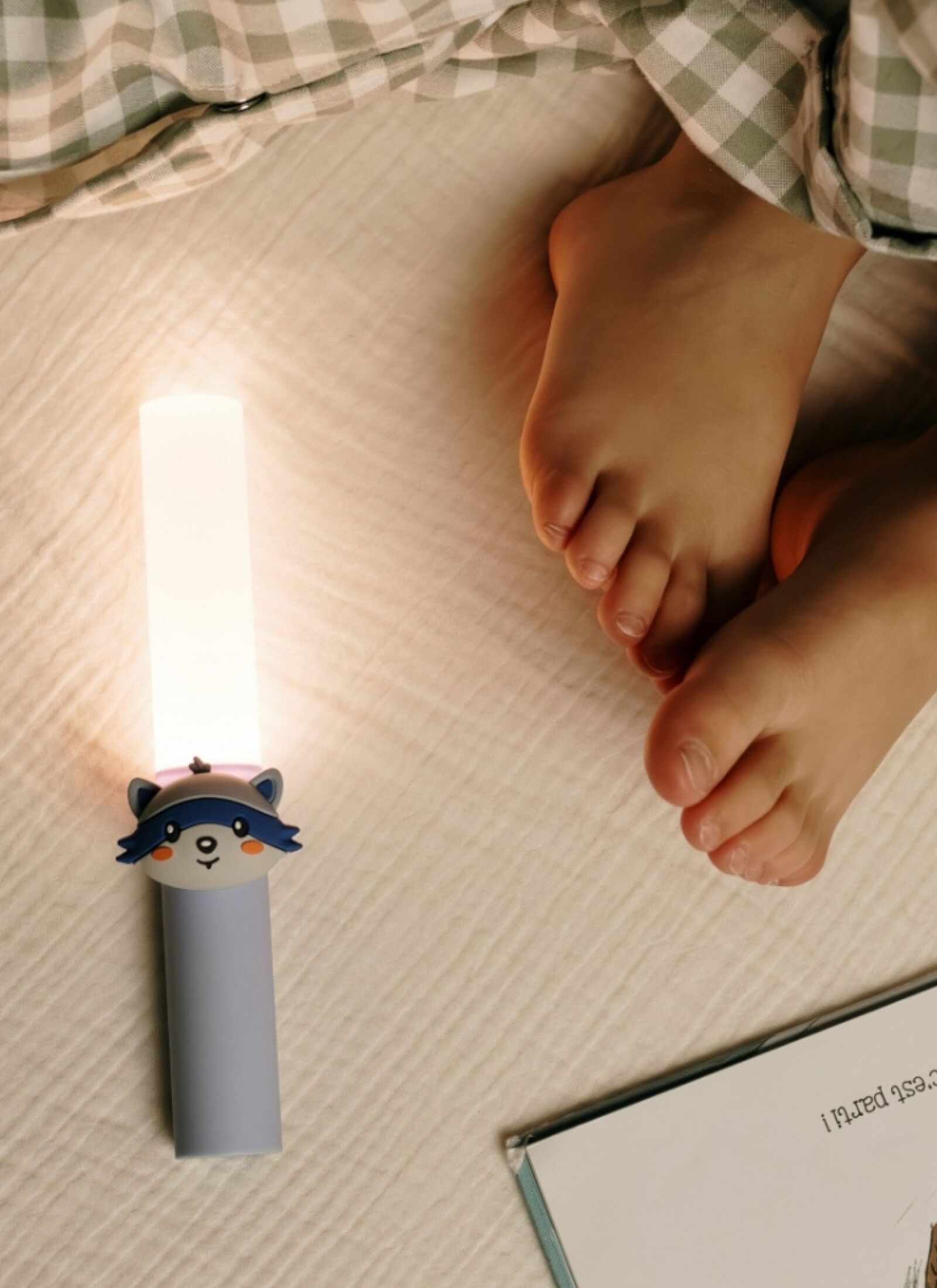 PORTABLE NIGHT LIGHT ZOO LIGHT RACCOON